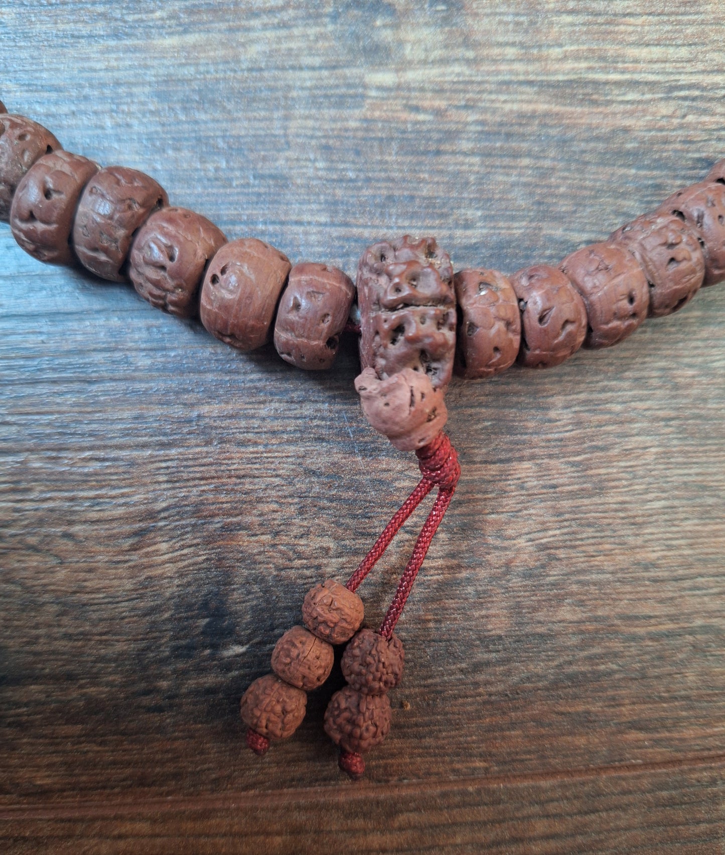 Vintage Nepalese rudraksha mala #24