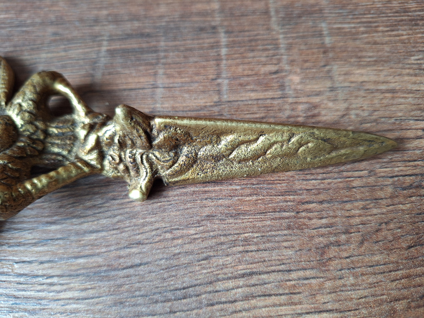 Vintage brass Garuda phurba #2