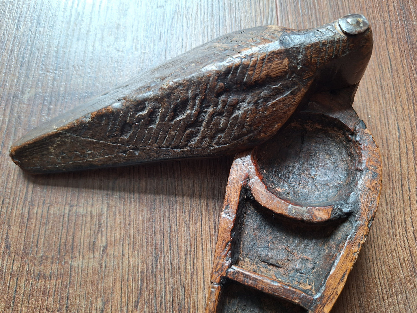 Antique Indian wooden tikka box