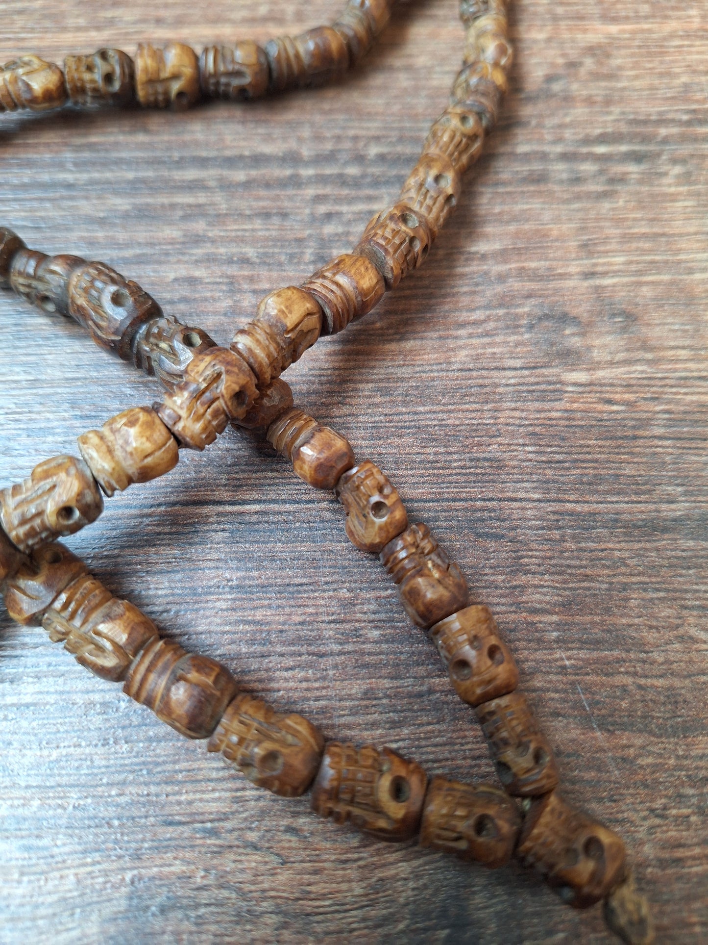 Vintage Nepalese yak bone skull mala