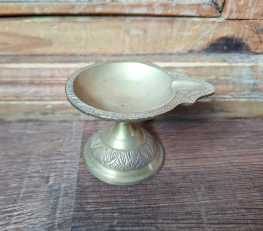 Brass oil or ghee lamp