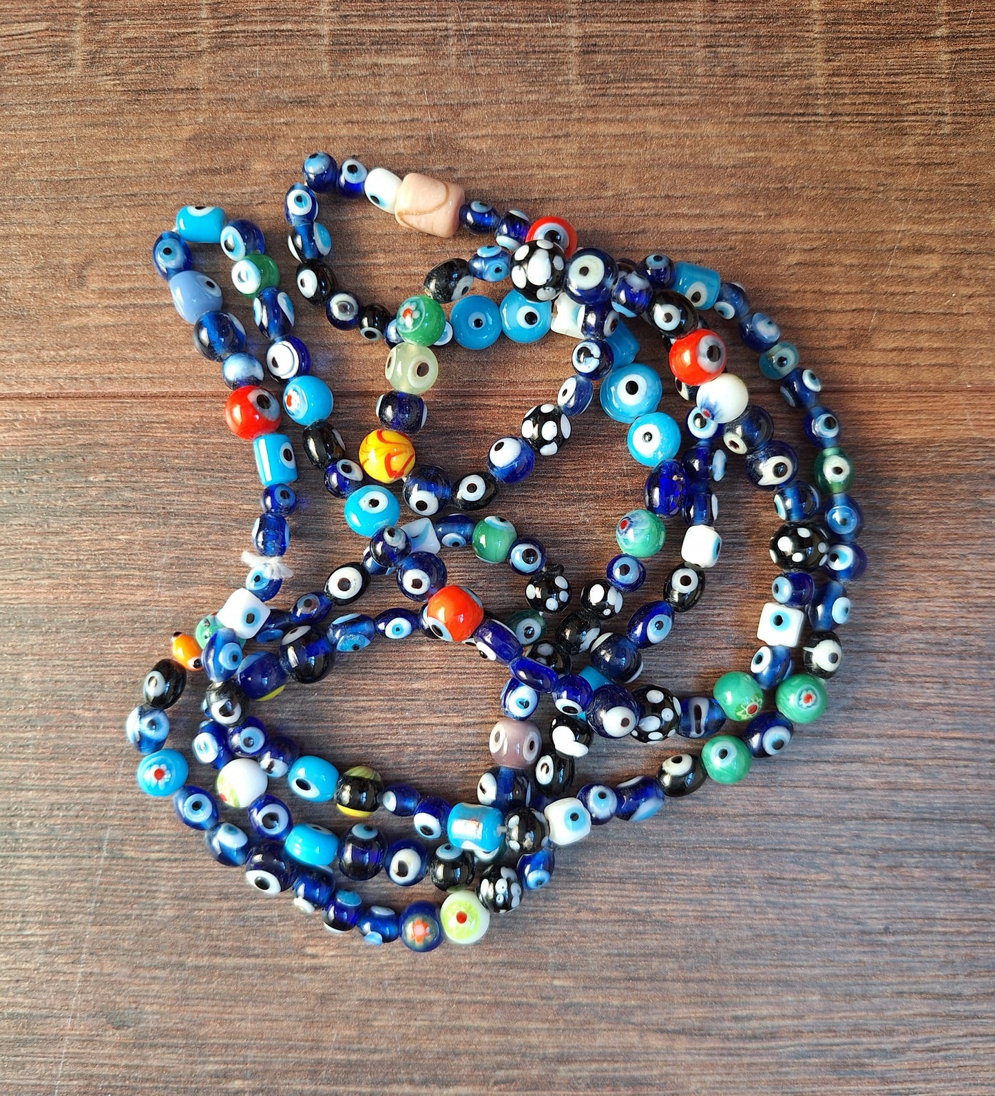 Nepalese glass beads mix strand