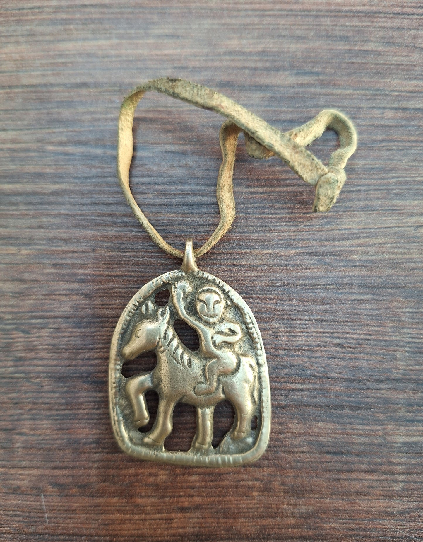 Old silver bronze thogchag pendant Palden Lhamo