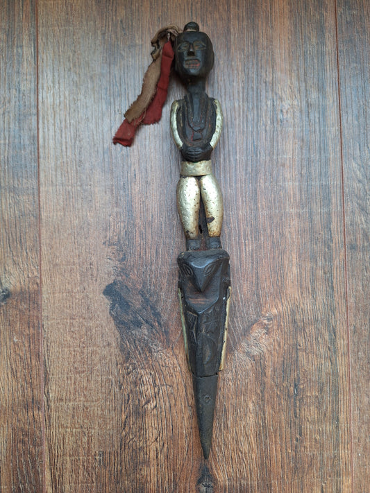 Antique wooden phurba #49