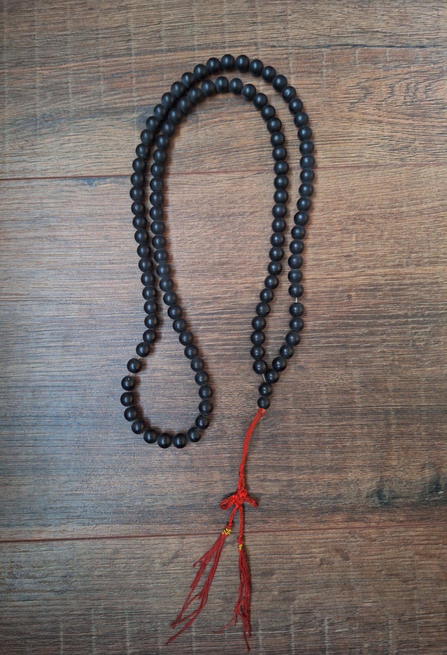Vintage shaligram mala, crafting project