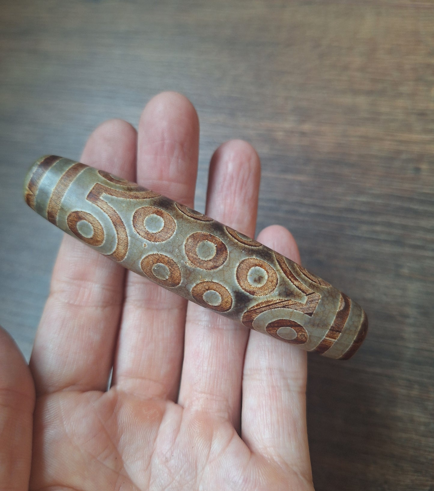 21 eye altar dzi bead #4
