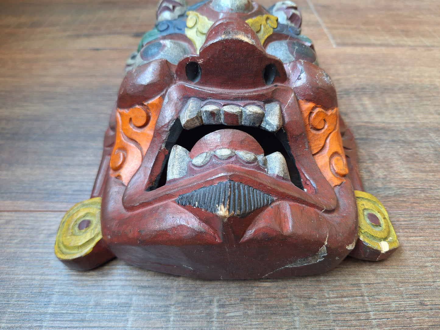 Vintage wooden Mahakala mask, B-quality