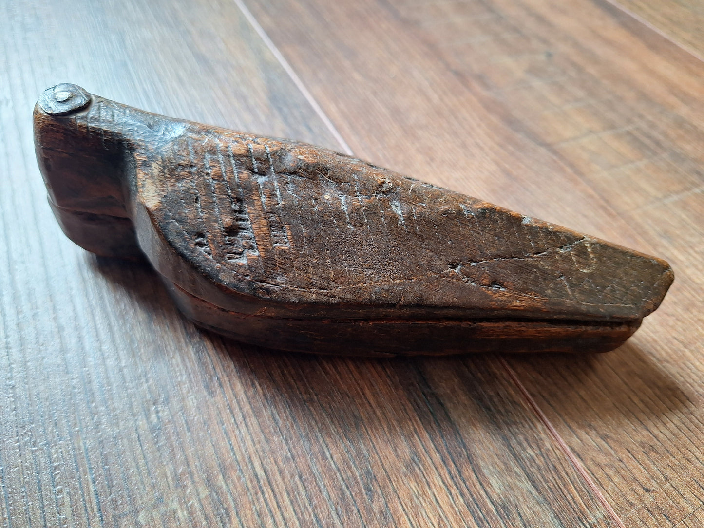 Antique Indian wooden tikka box