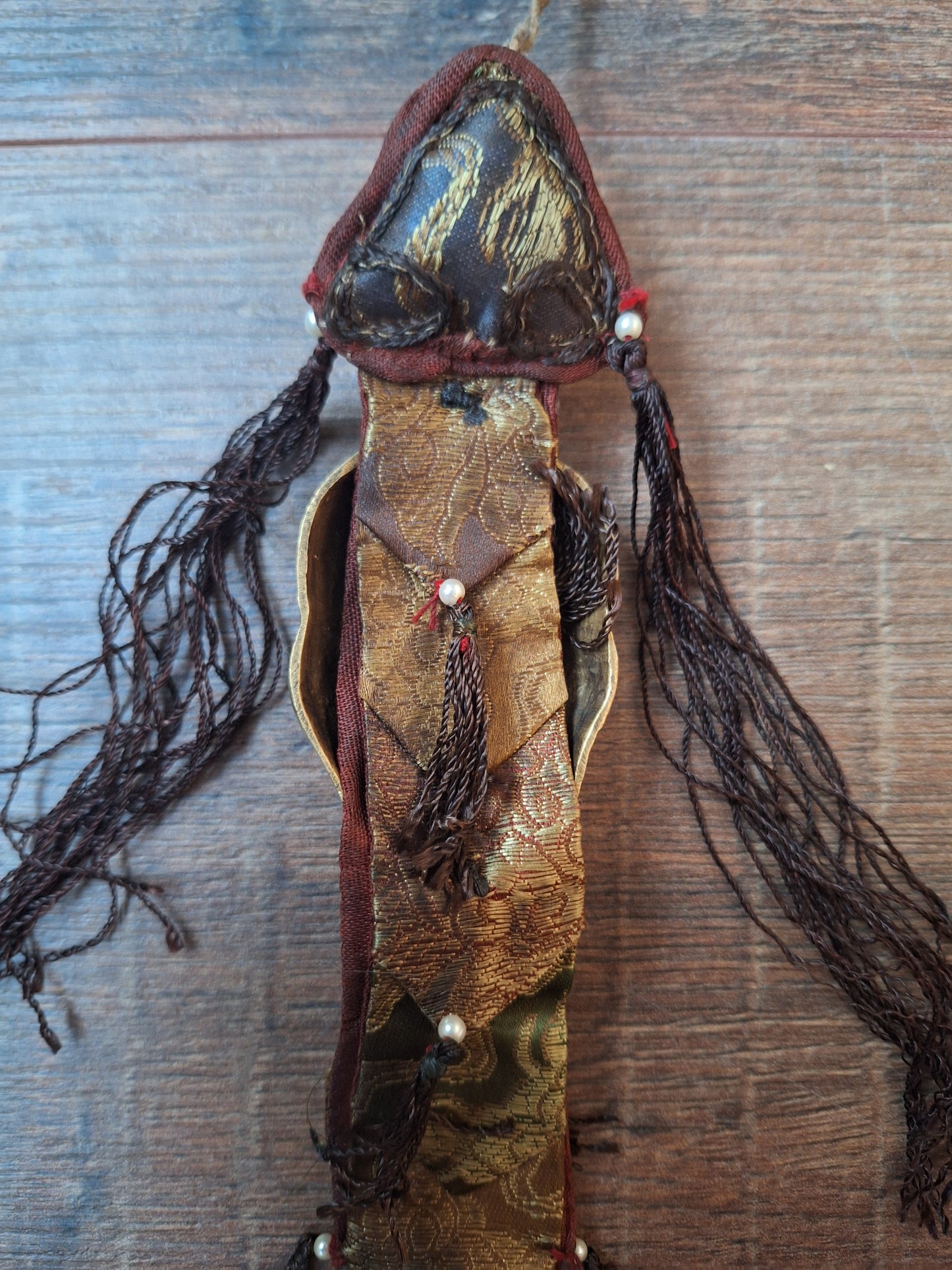 Vintage Tibetan amulet wallhanger Citipati