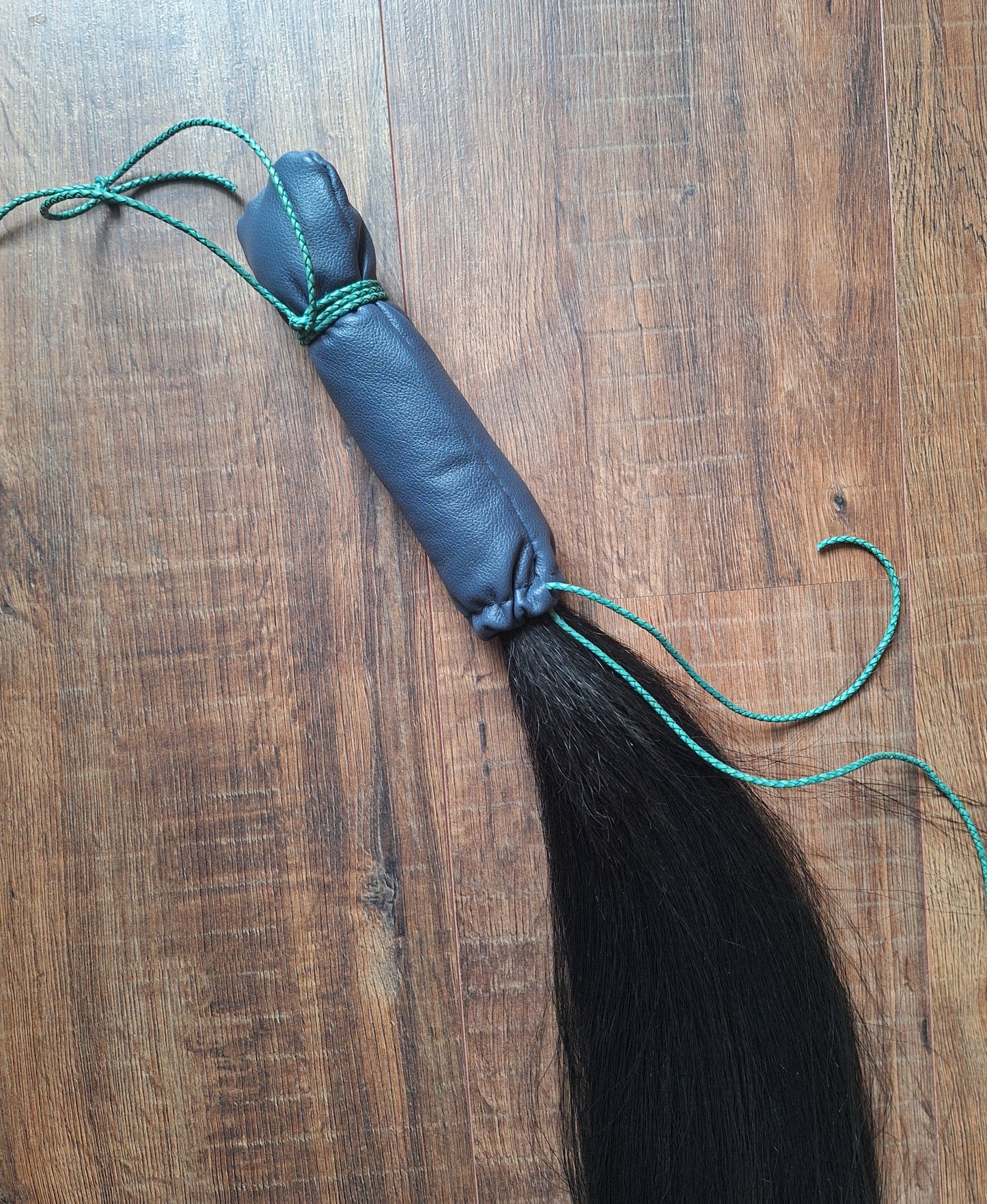 Horse tail shamanic whip