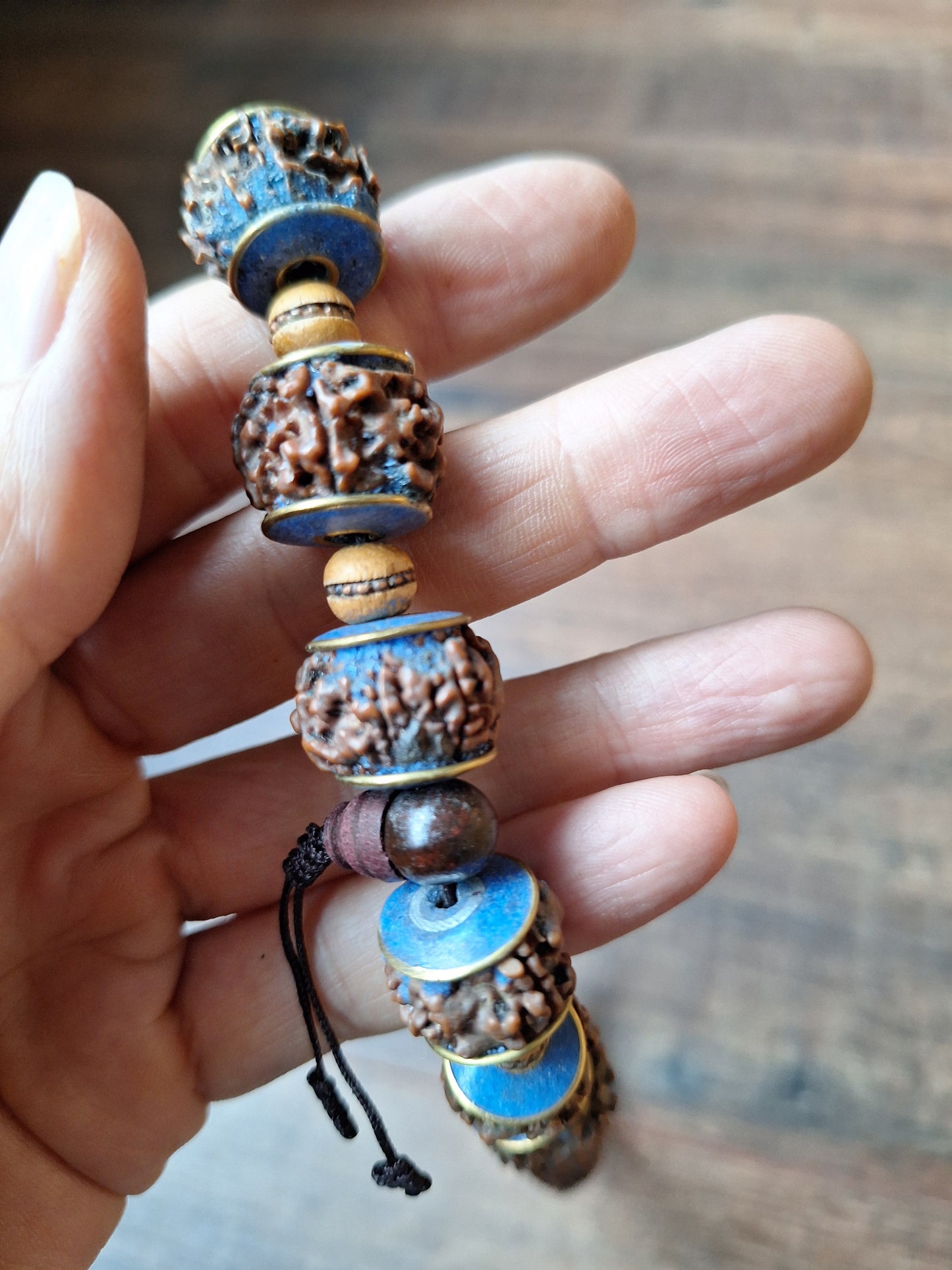 Vintage Nepalese rudraksha necklace