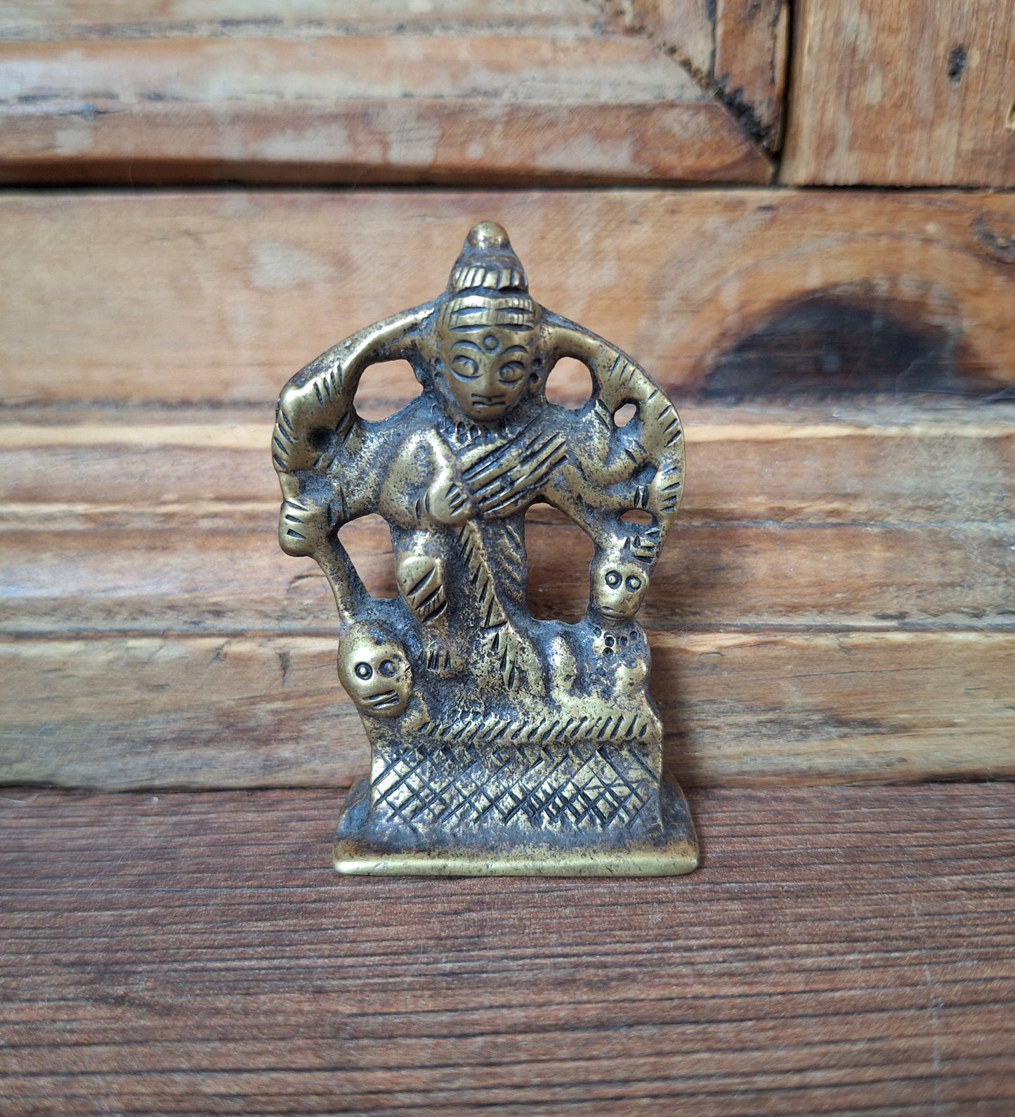 Vintage brass Kali figurine
