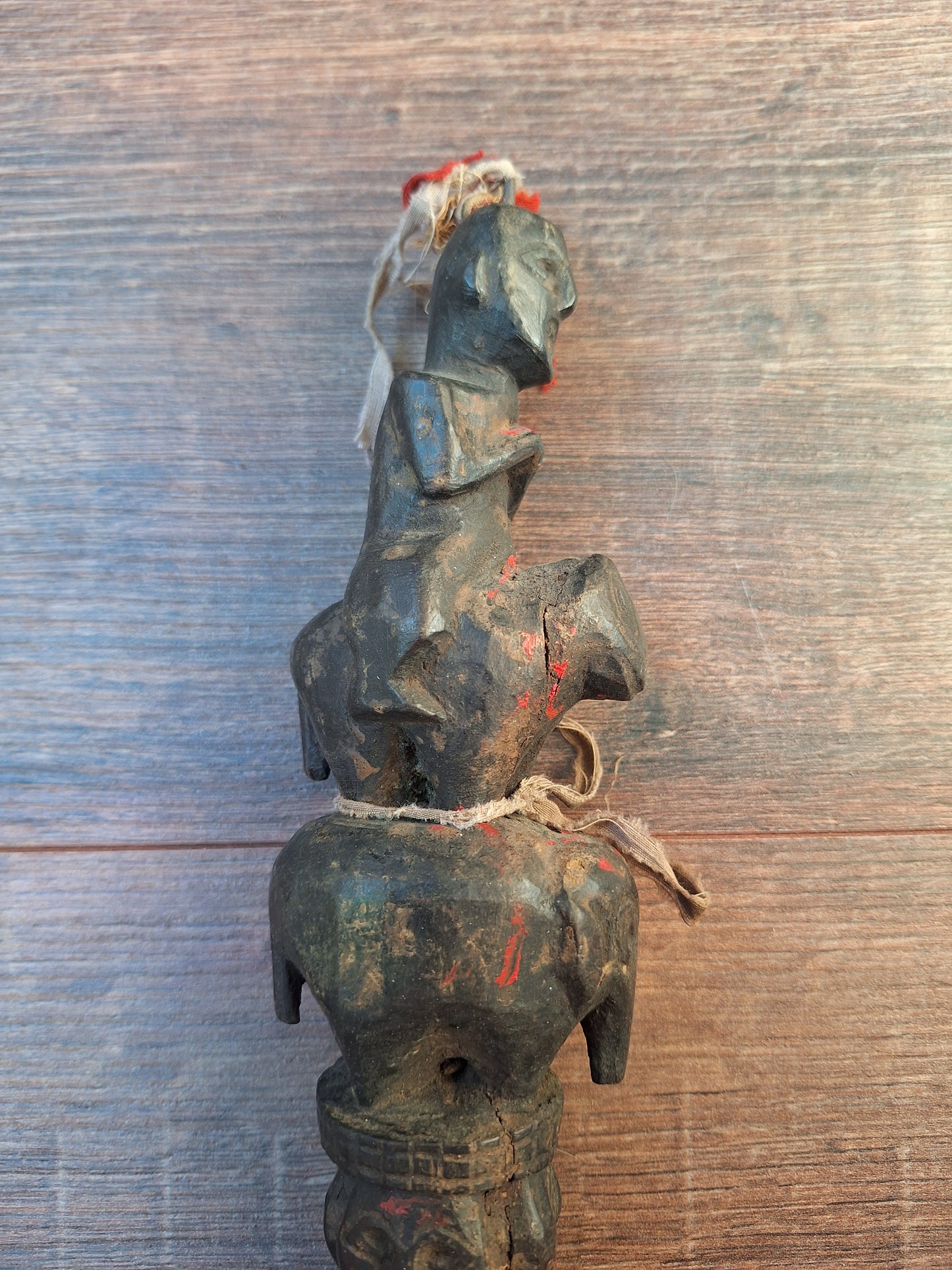 Antique wooden phurba #56