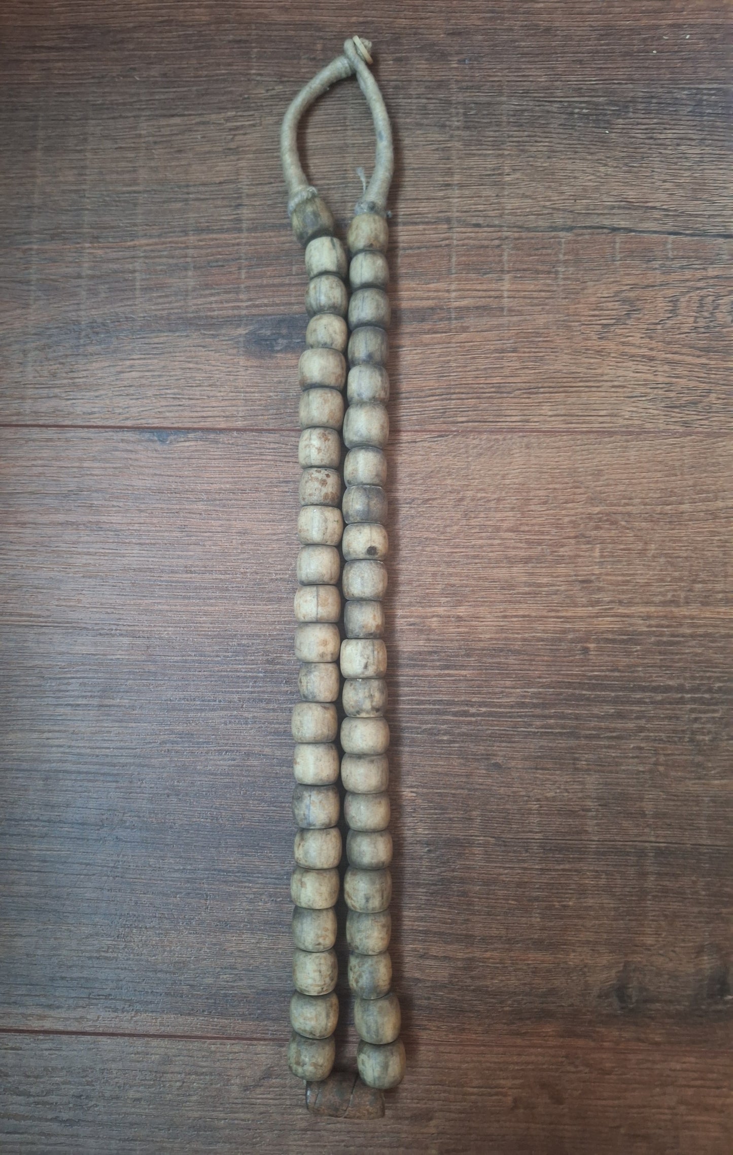 Old Nepalese bone bead necklace