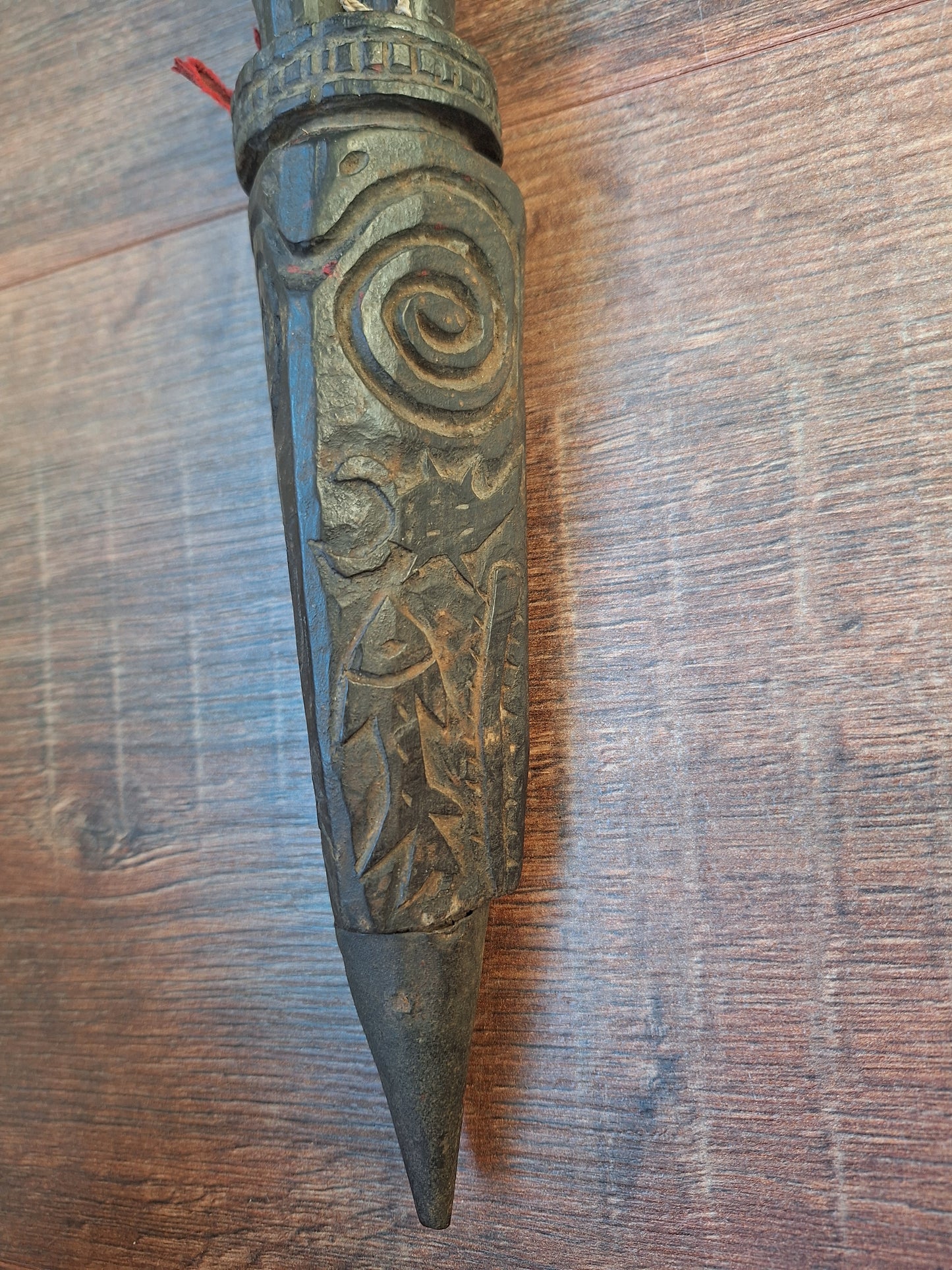 Antique wooden phurba #54