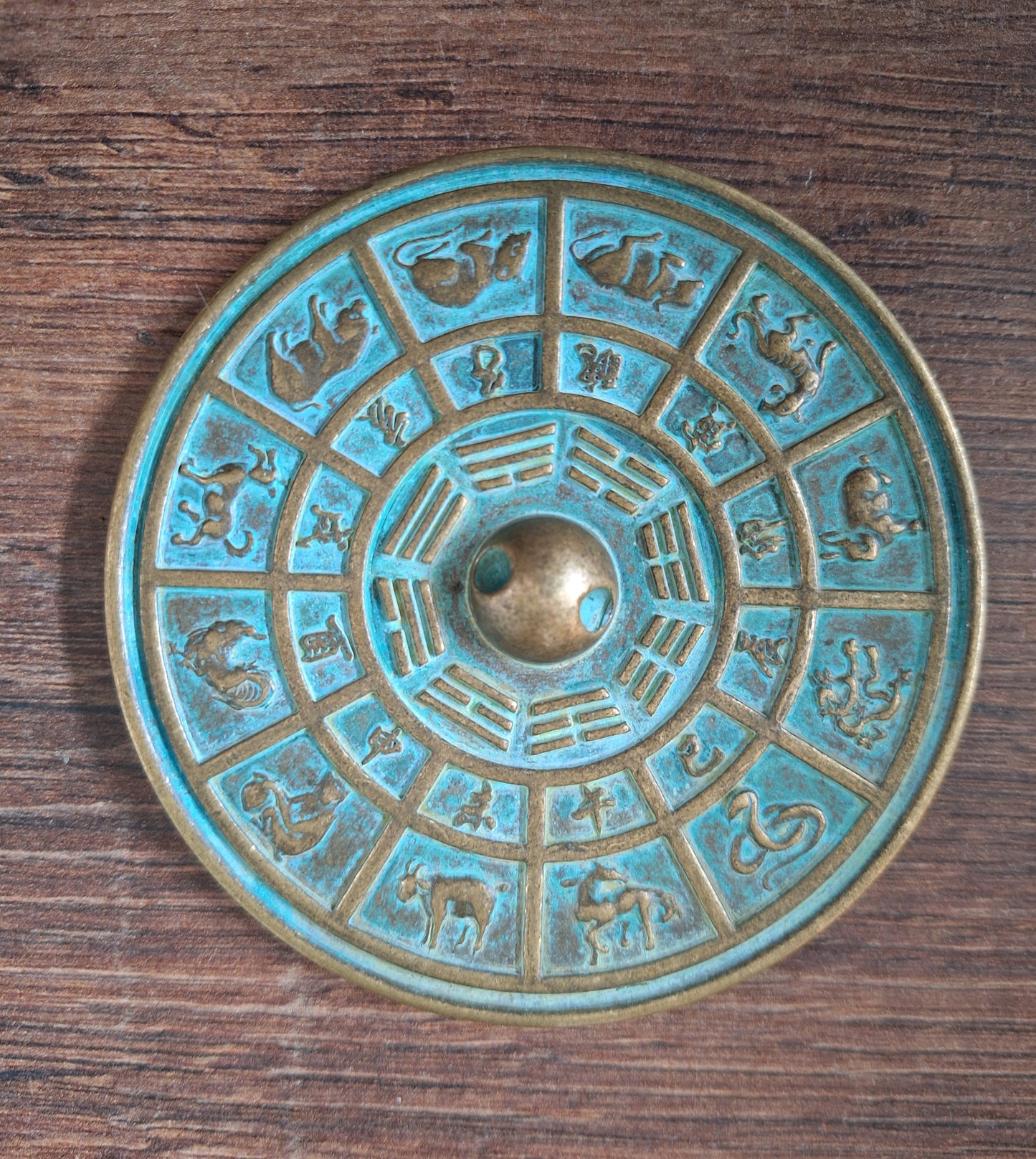 Chinese mirror Trigrams and Zodiac 100 millimeters