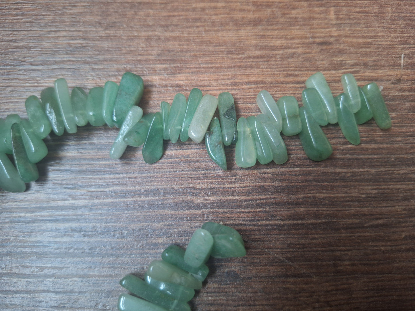 Vintage aventurine bead strand