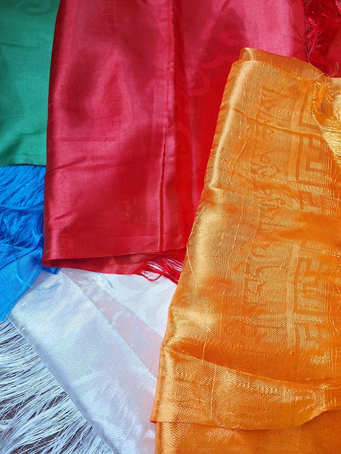 Khadak offering scarves, set of 5