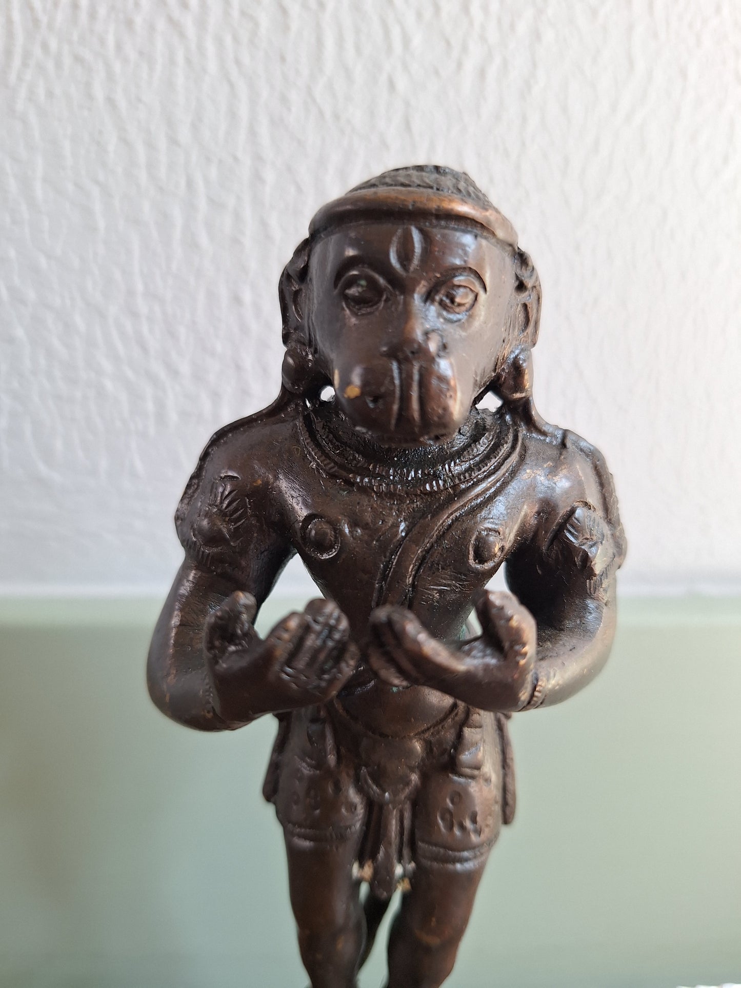 Vintage bronze Hanuman statue #2