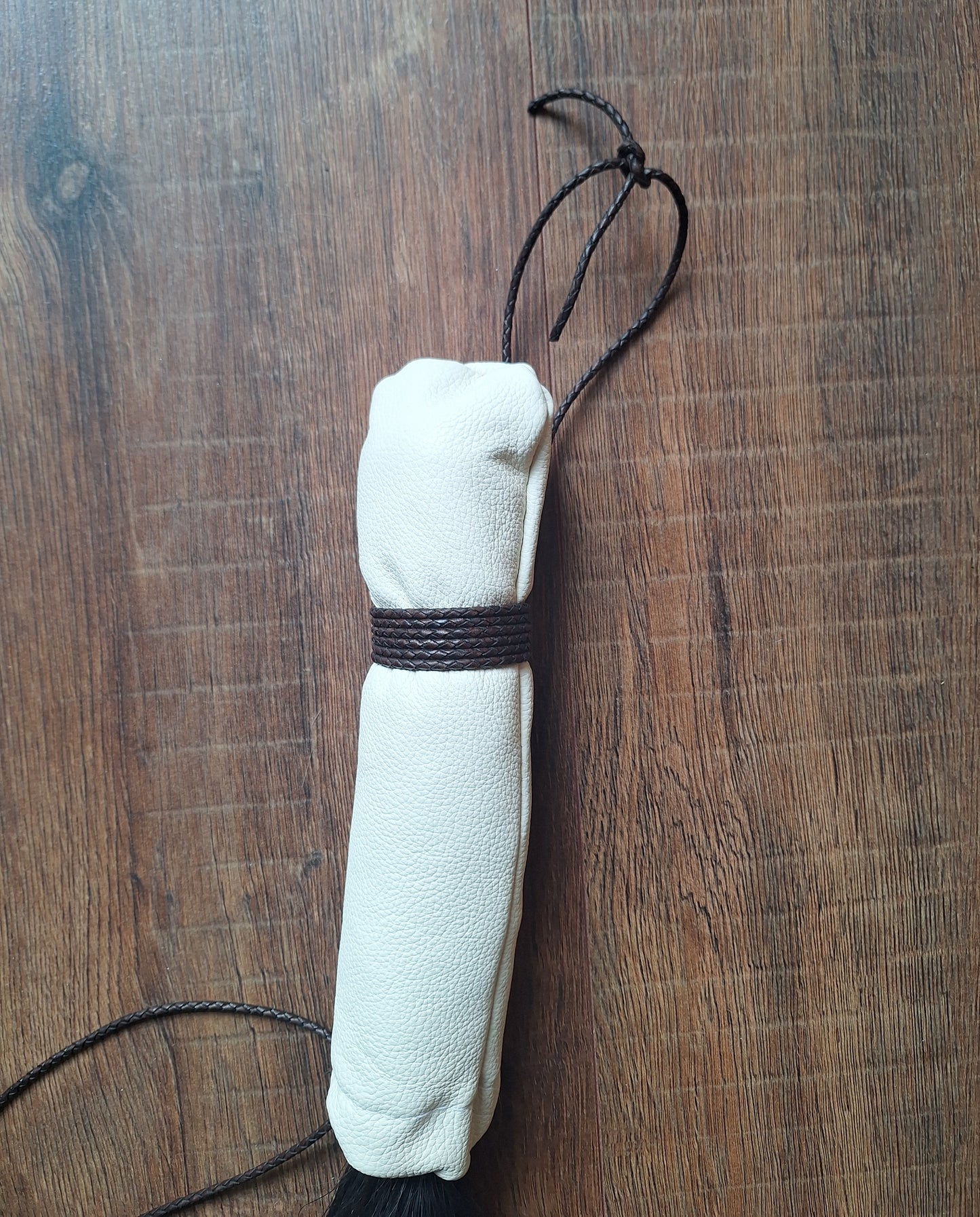 Horse tail shamanic whip
