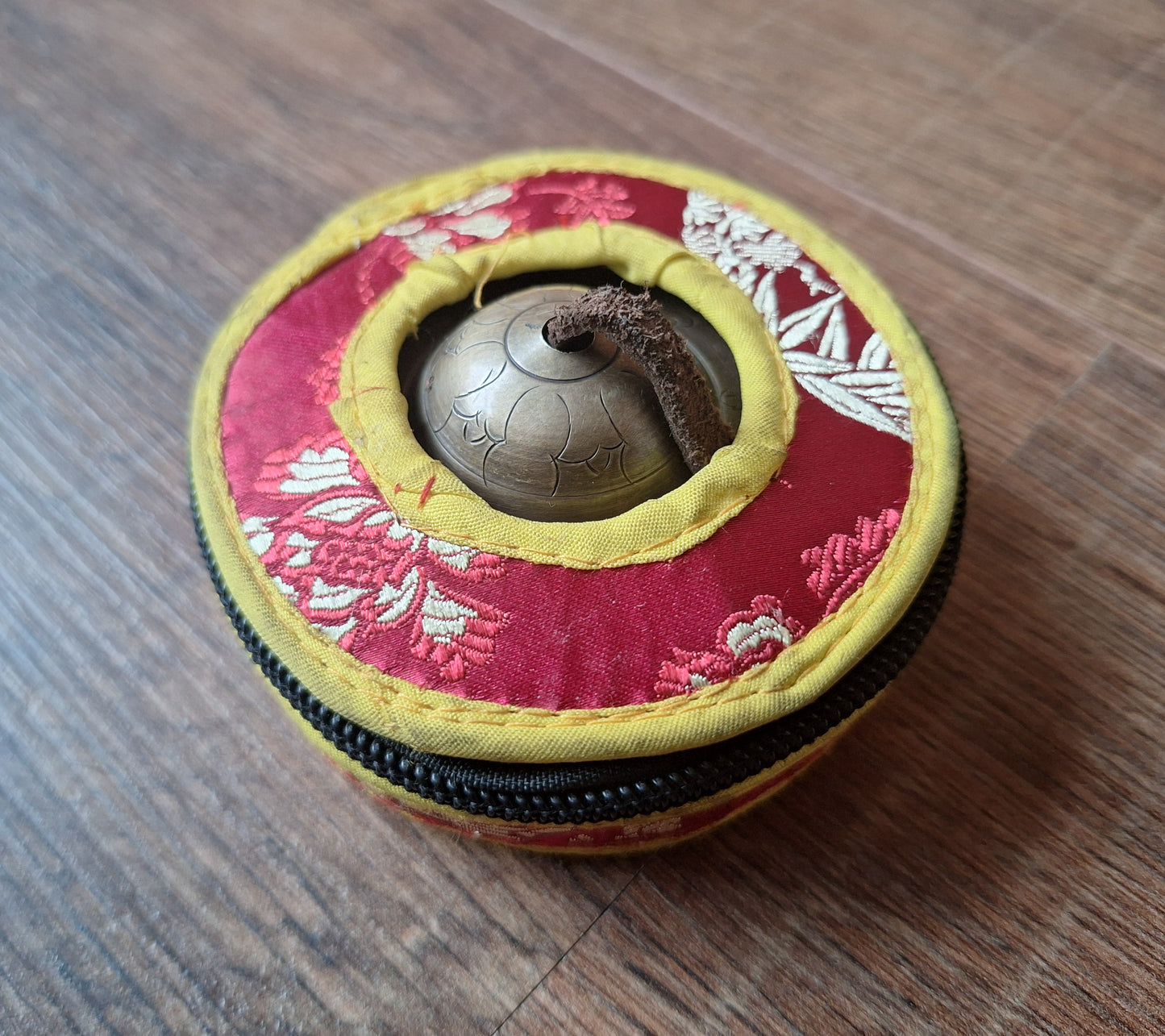 Tingsha bells Auspicious Symbols, with storage case