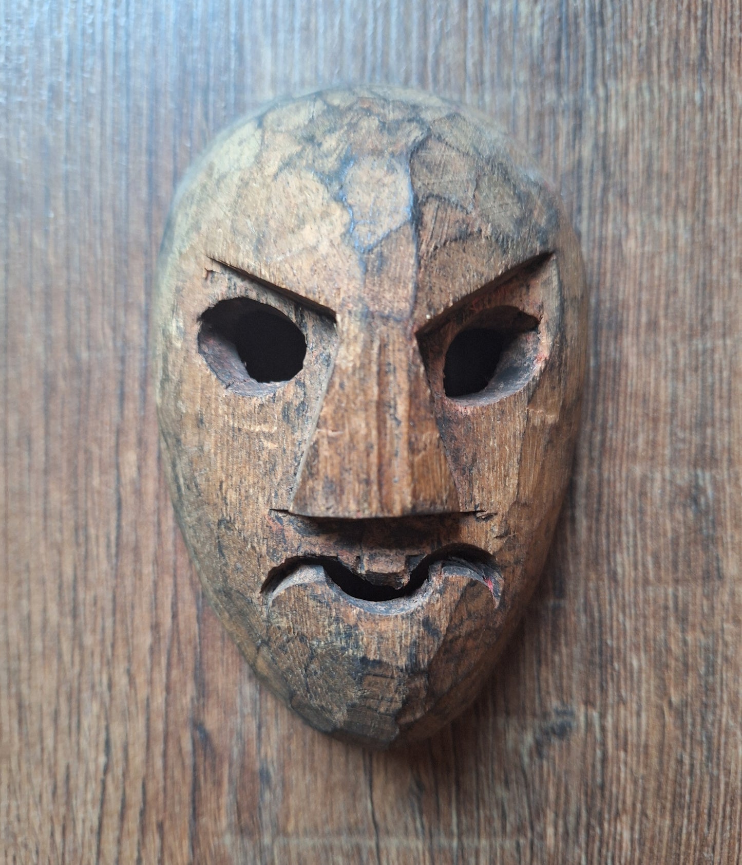 Vintage small wooden spirit masks
