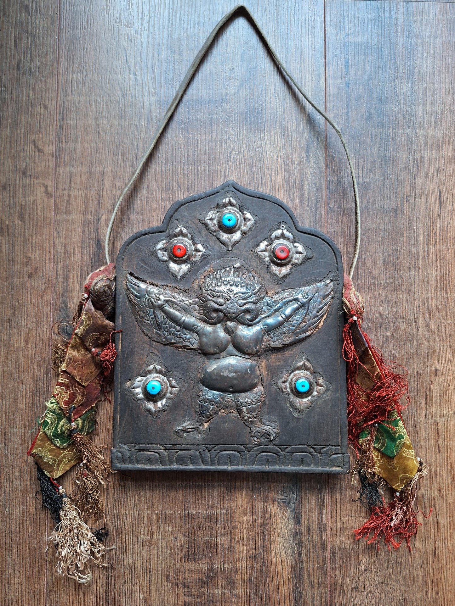 Vintage wooden wallhanger Garuda