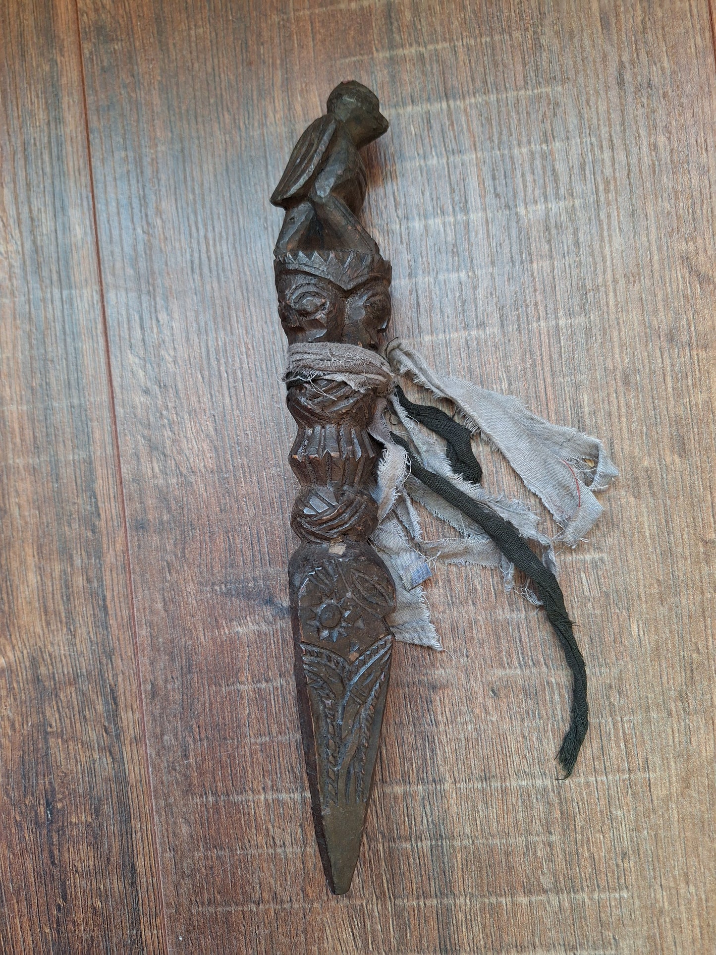 Antique wooden phurba #43