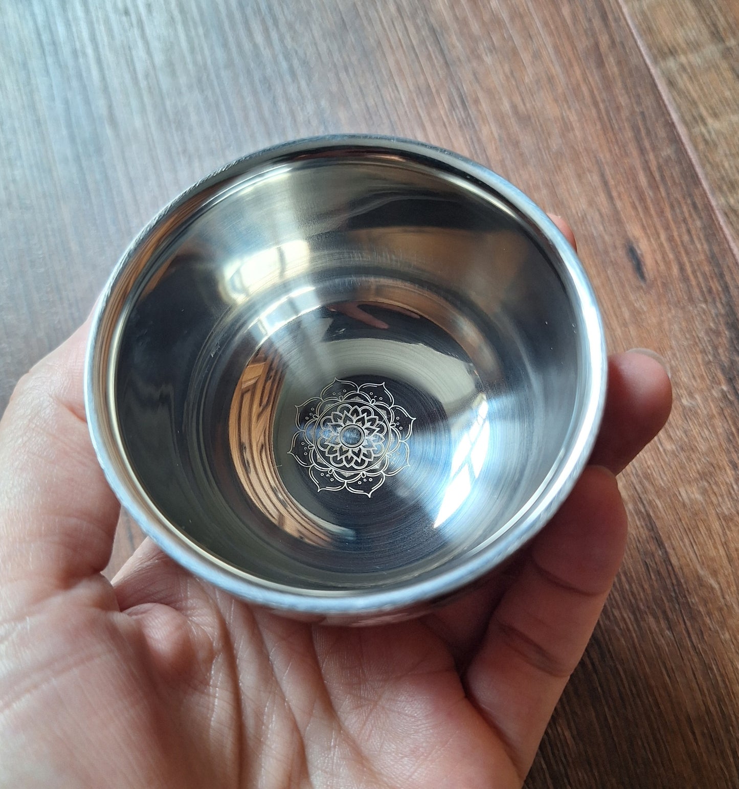 Aluminum offering bowl Eight Auspicious Symbols