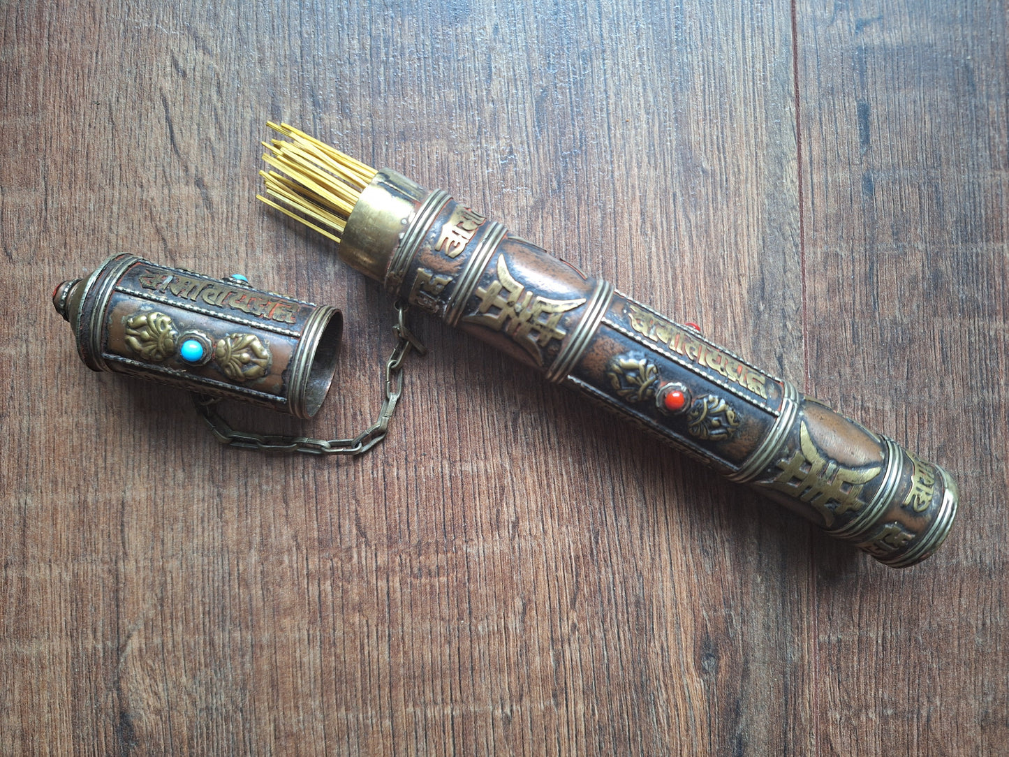 Vintage Tibetan incense holder