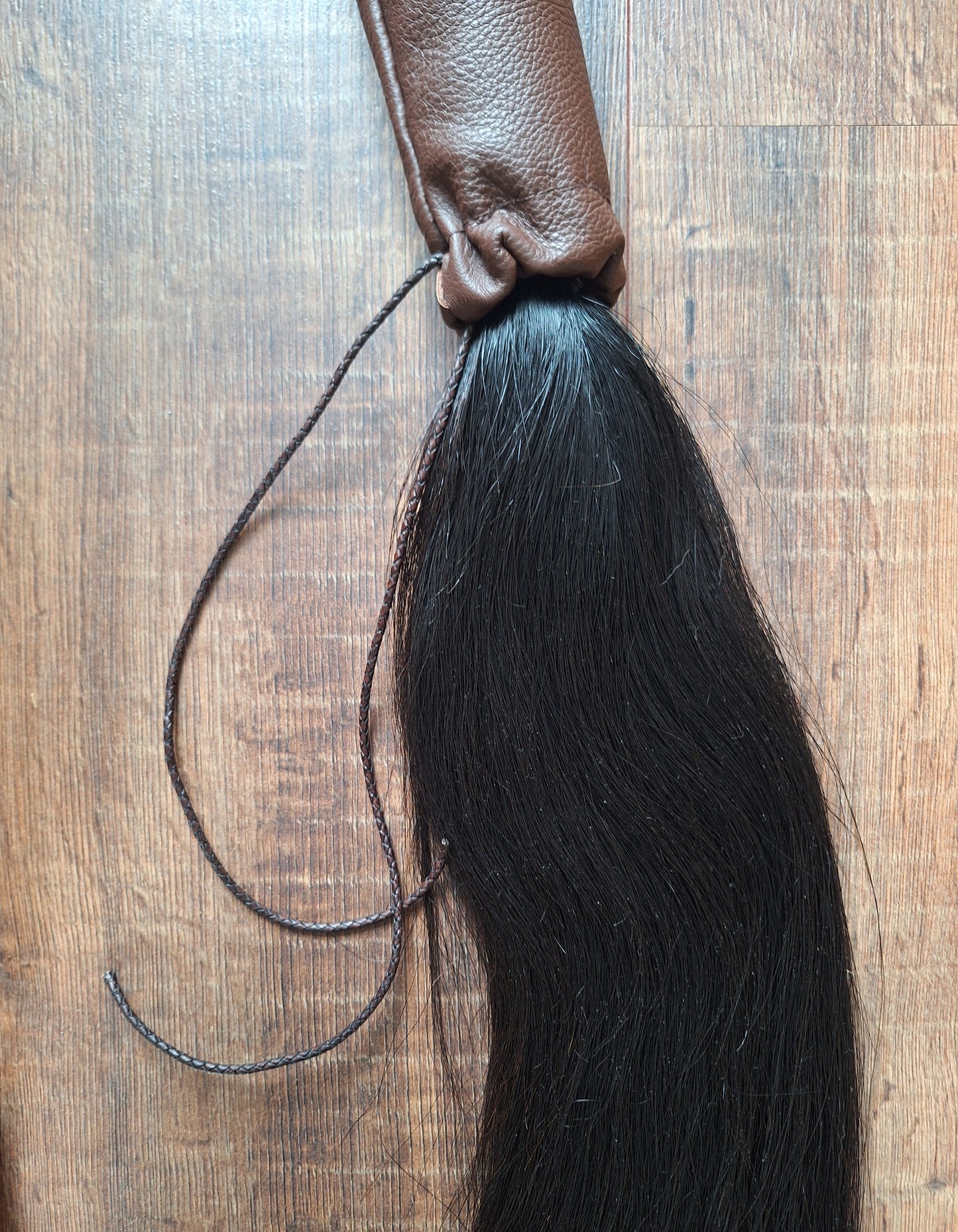 Horse tail shamanic whip