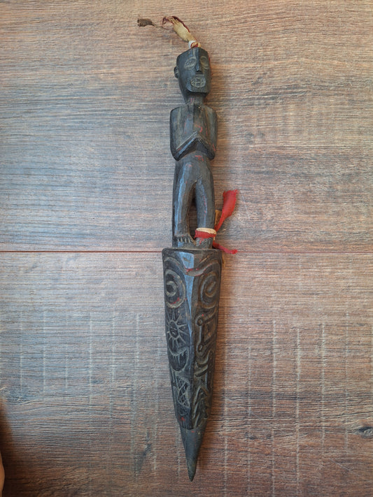 Antique wooden phurba #50