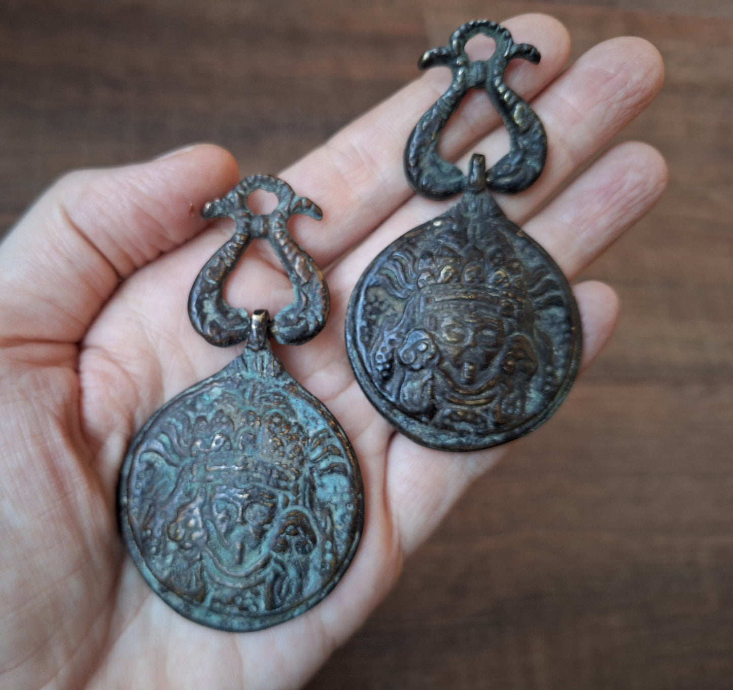 Old Nepalese melong Kali en Si Pa Ho 43 millimeters