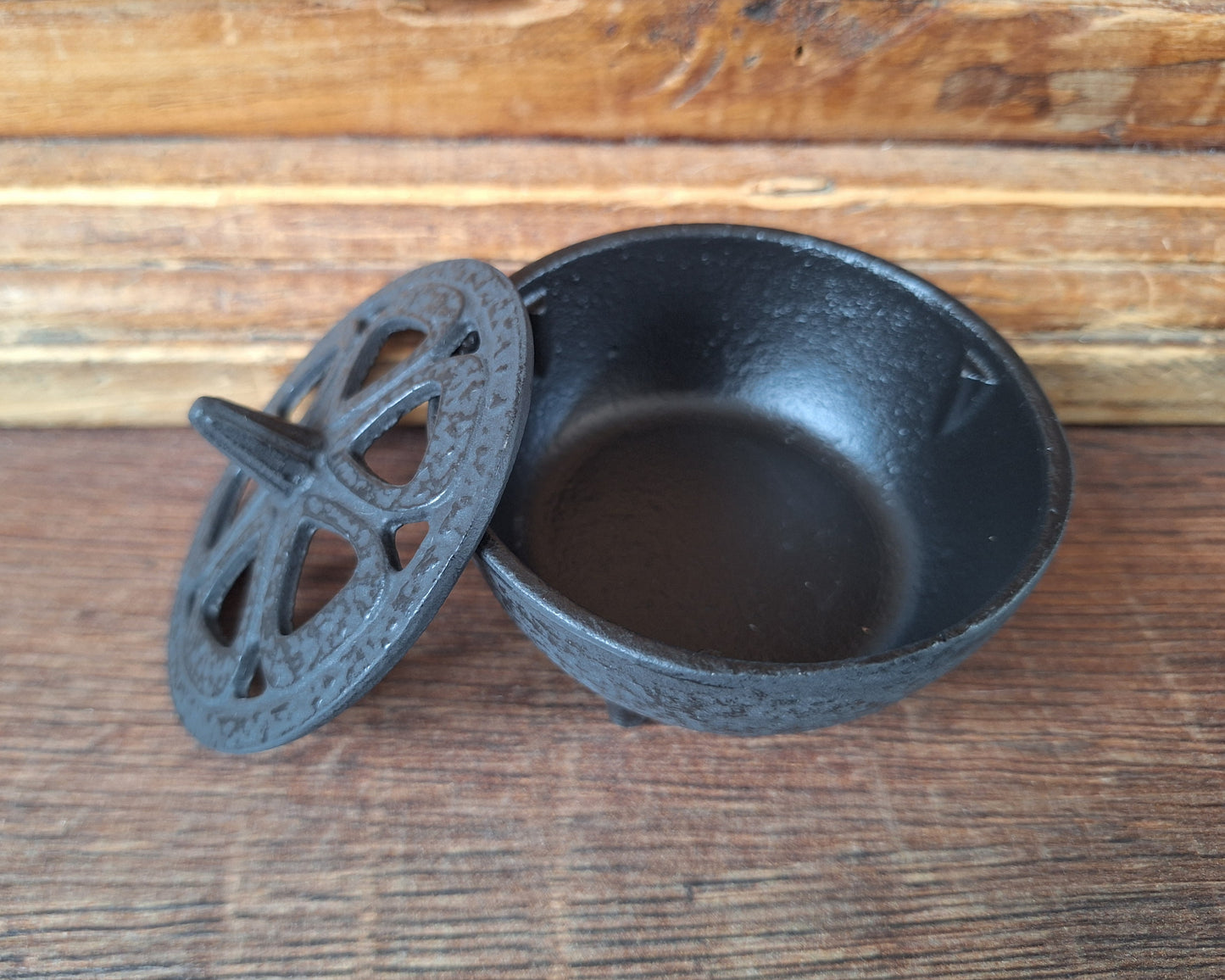 Cast iron incense burner