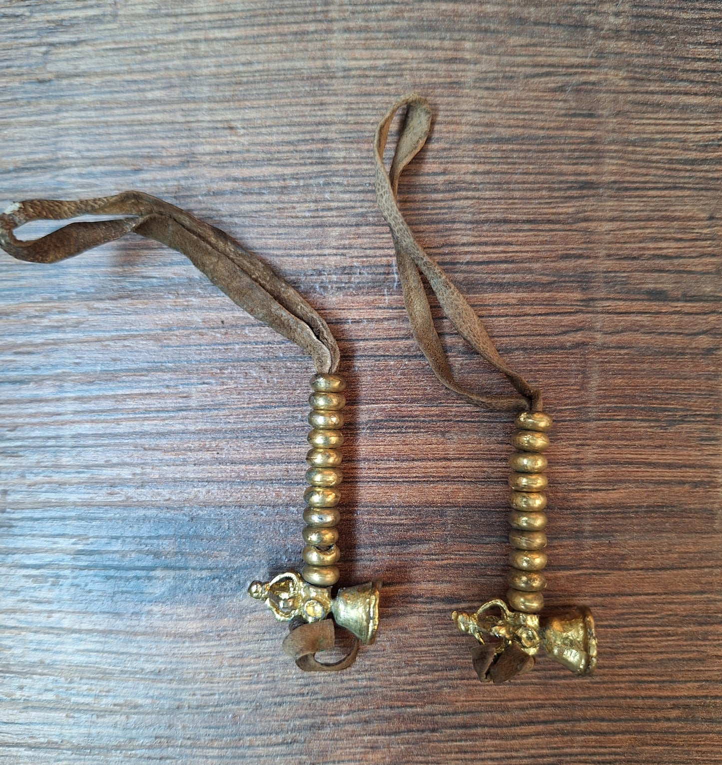 Vintage Tibetan mala counters, set of 2