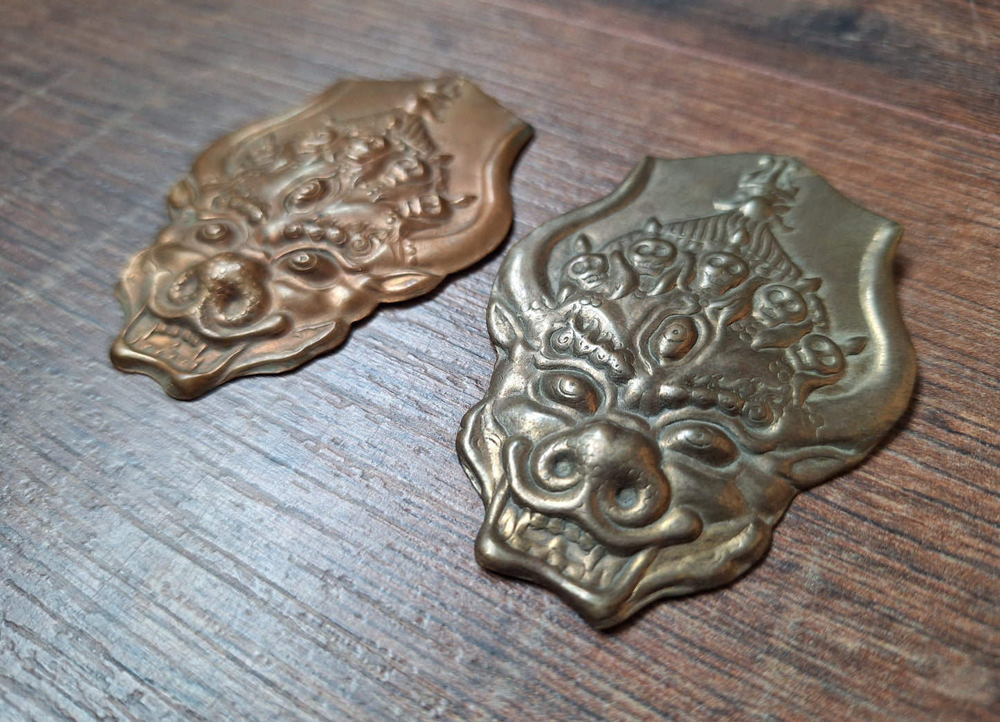 Copper Erlik Khan pendant