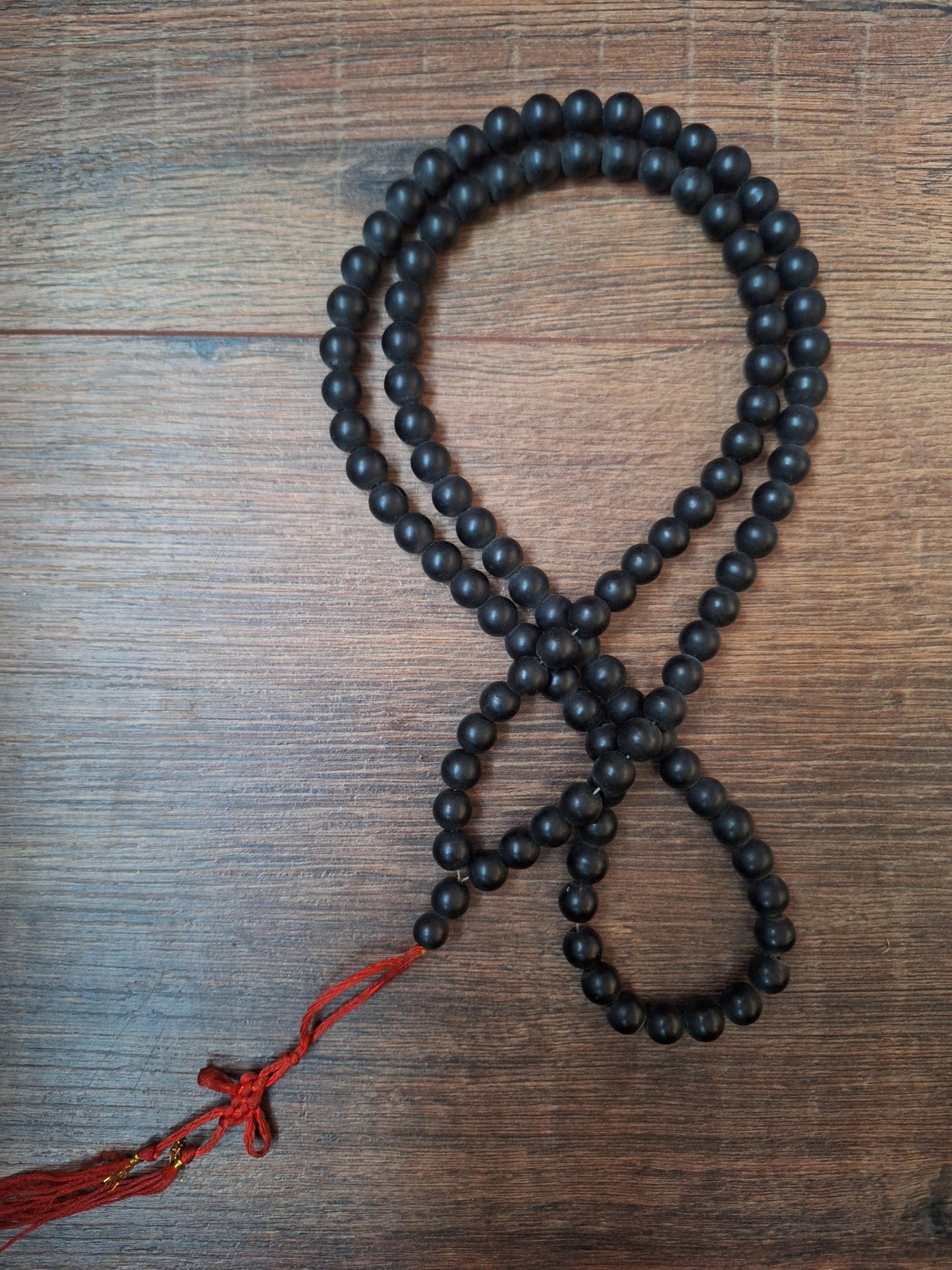 Vintage shaligram mala, crafting project