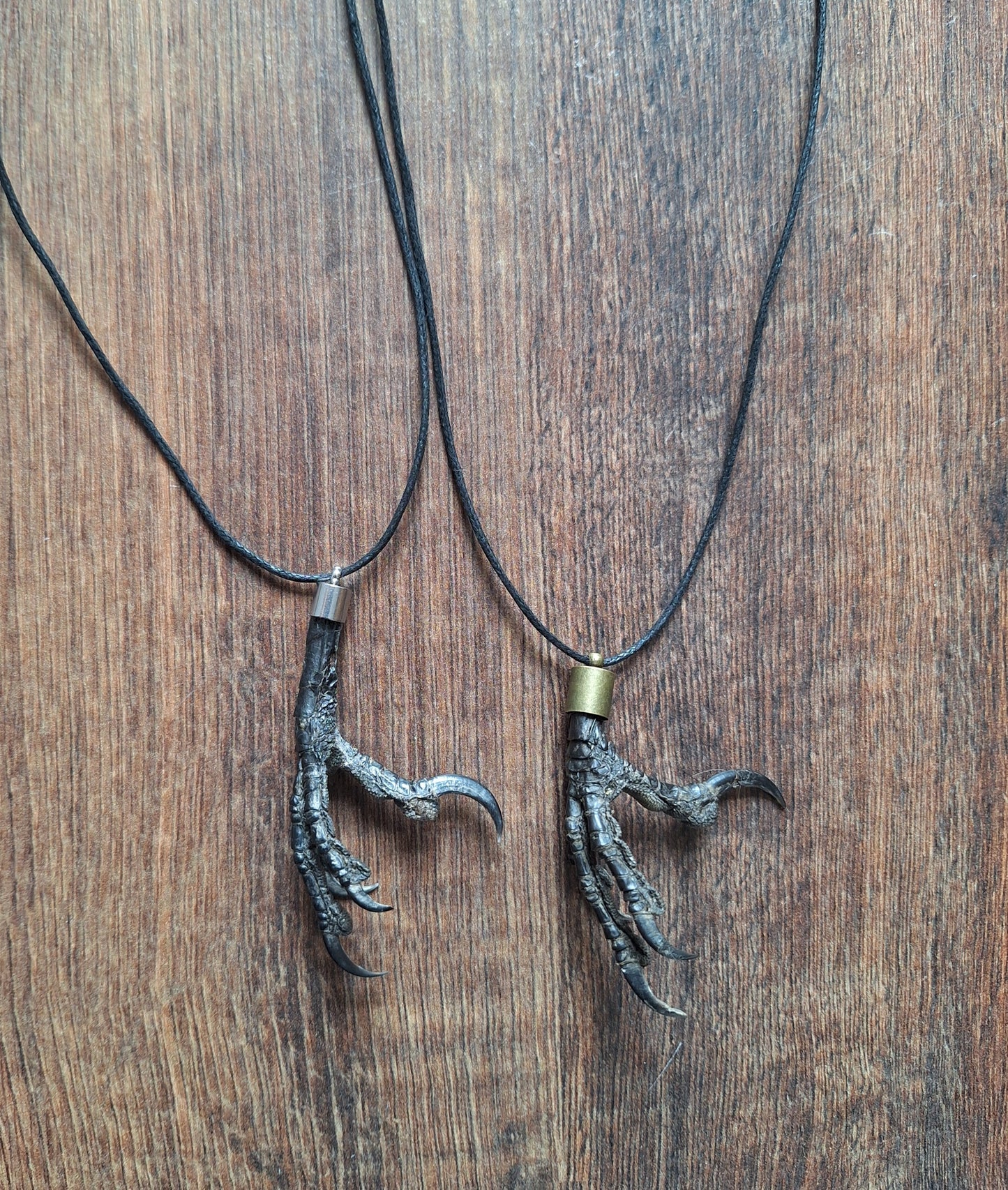 Crow claw amulet necklace