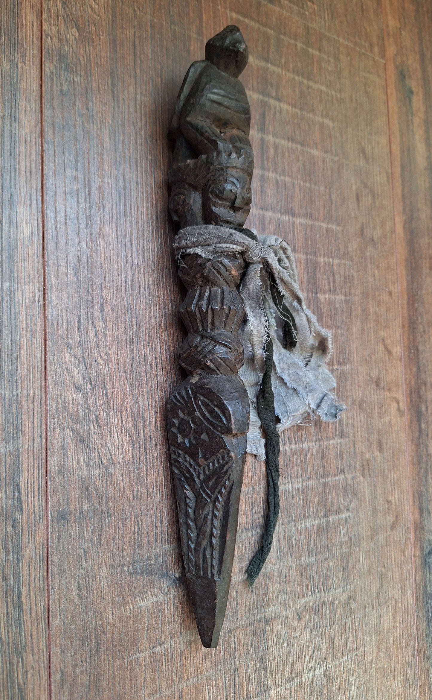 Antique wooden phurba #43