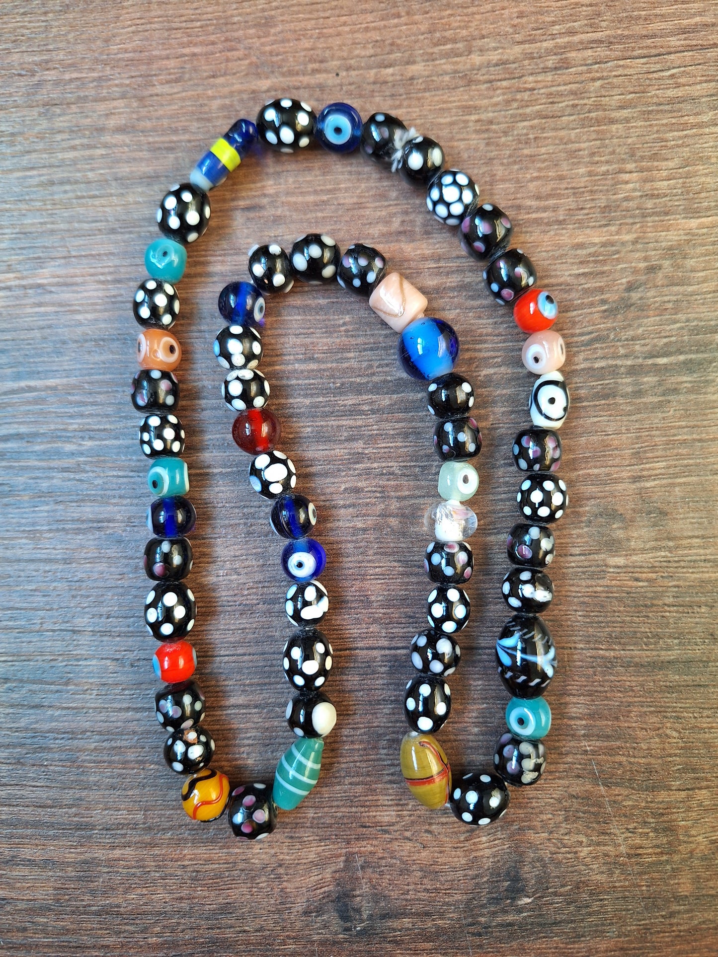 Nepalese glass beads mix strand