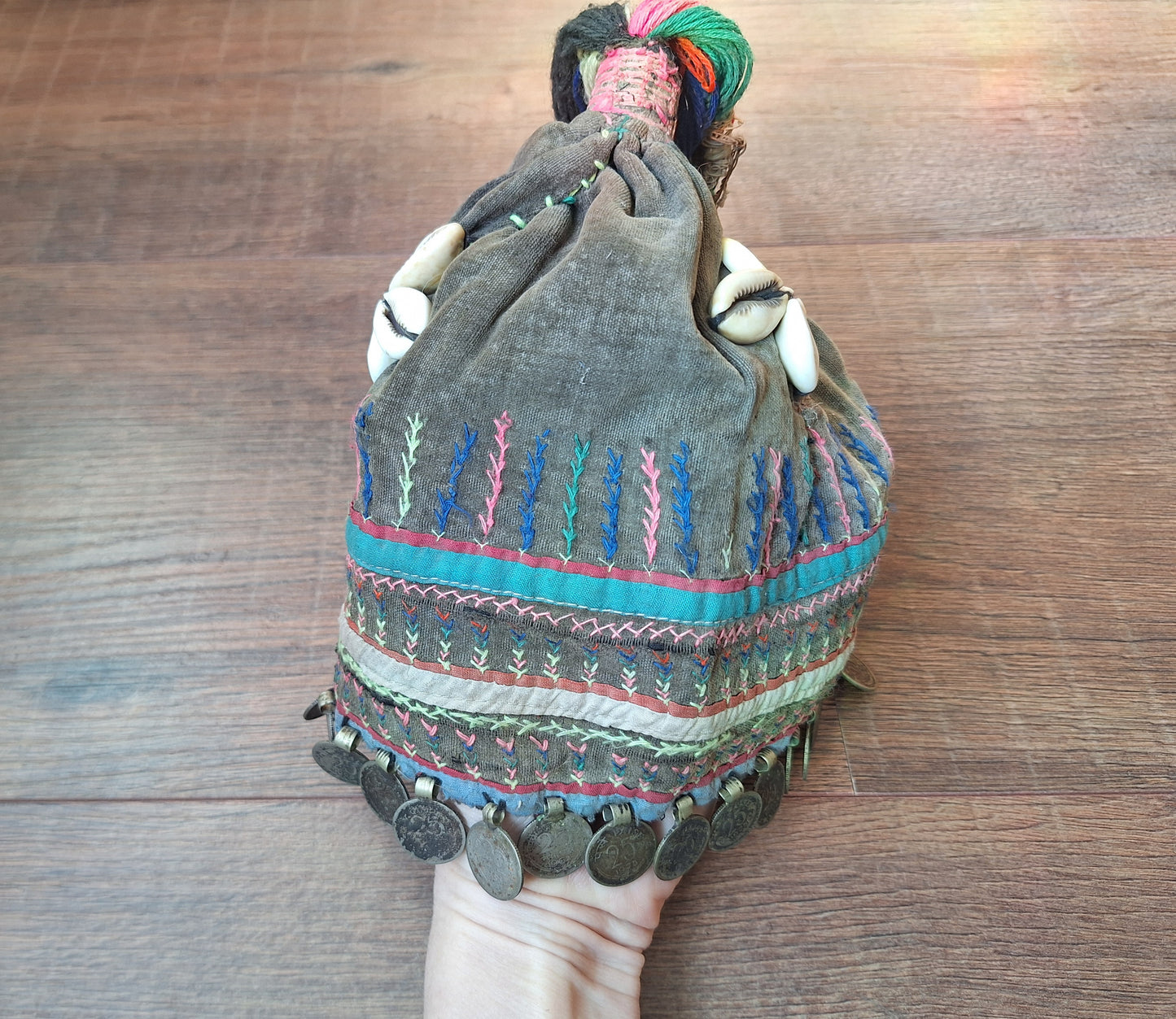 Vintage Nepalese Magar tribal children's hat