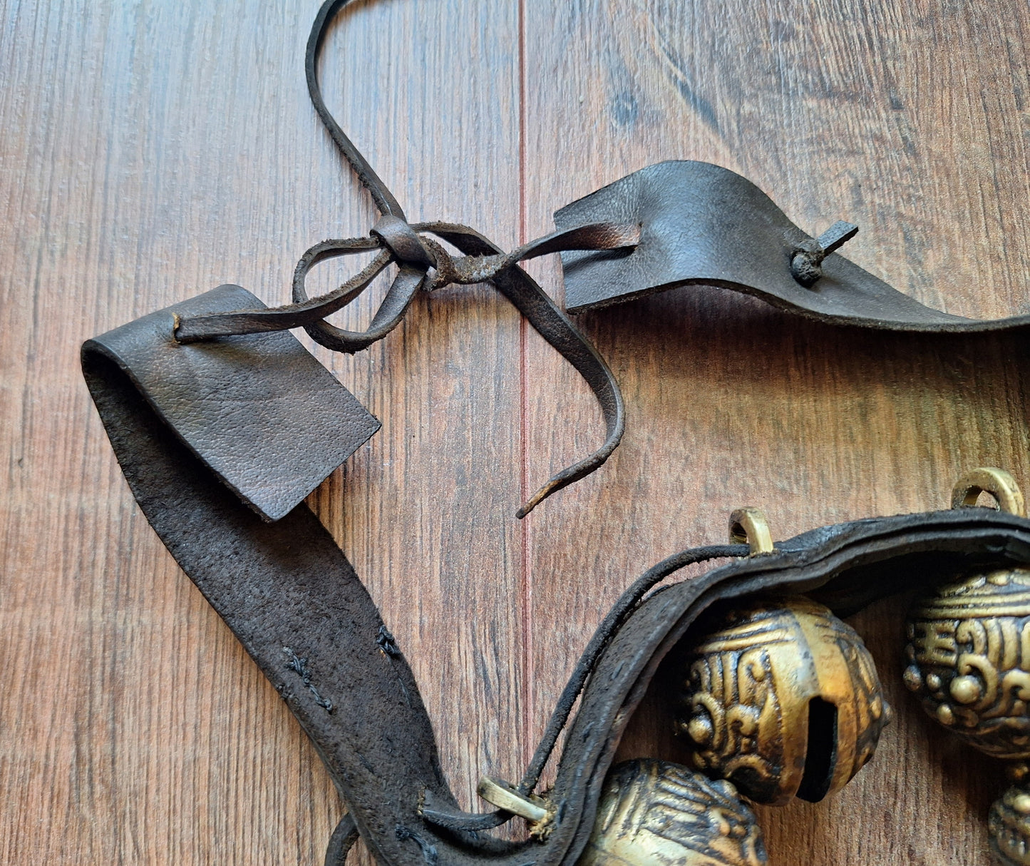 Vintage Himalayan bell strap #6