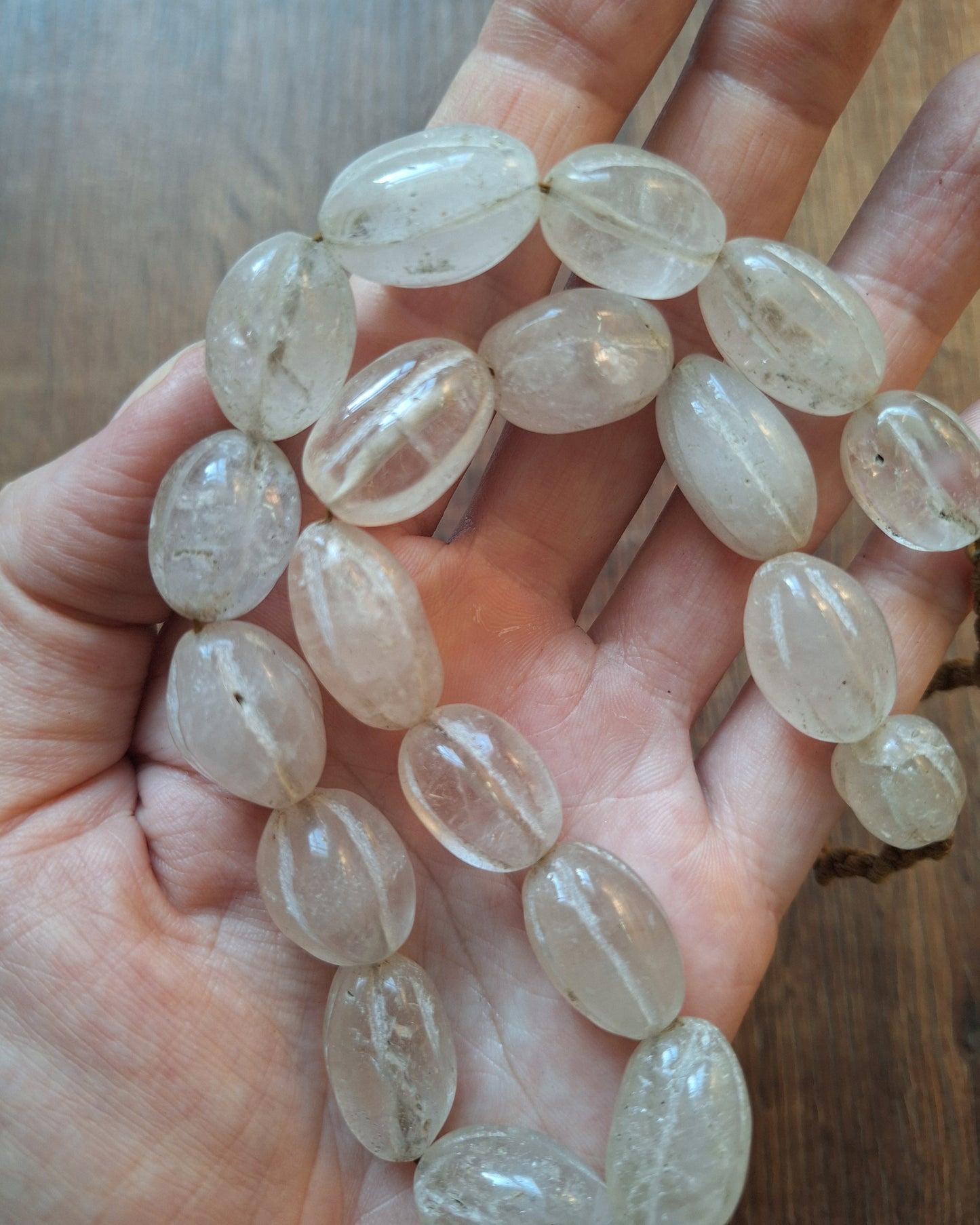 Vintage Himalayan quartz crystal necklace