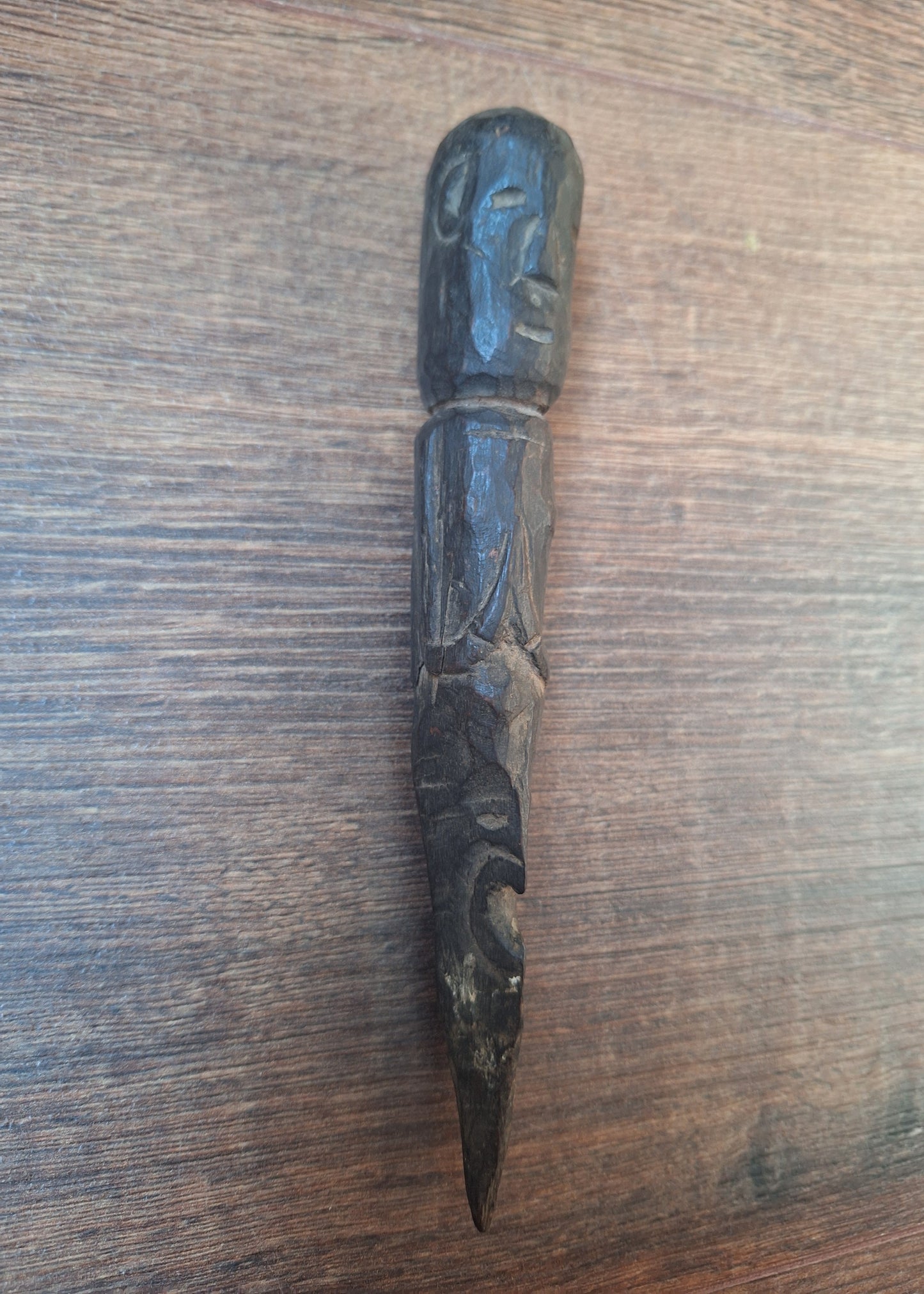 Antique wooden phurba #59