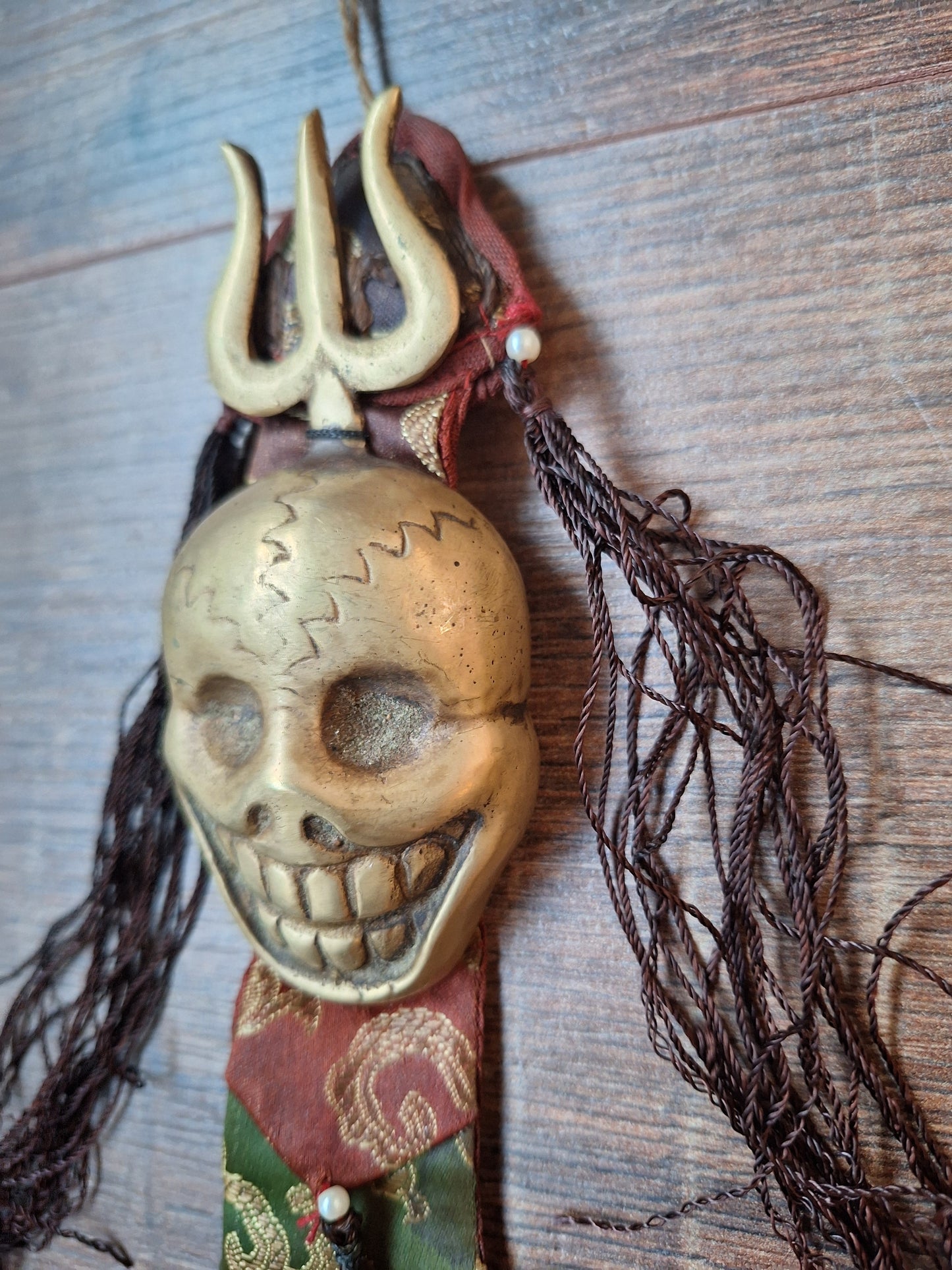 Vintage Tibetan amulet wallhanger Citipati