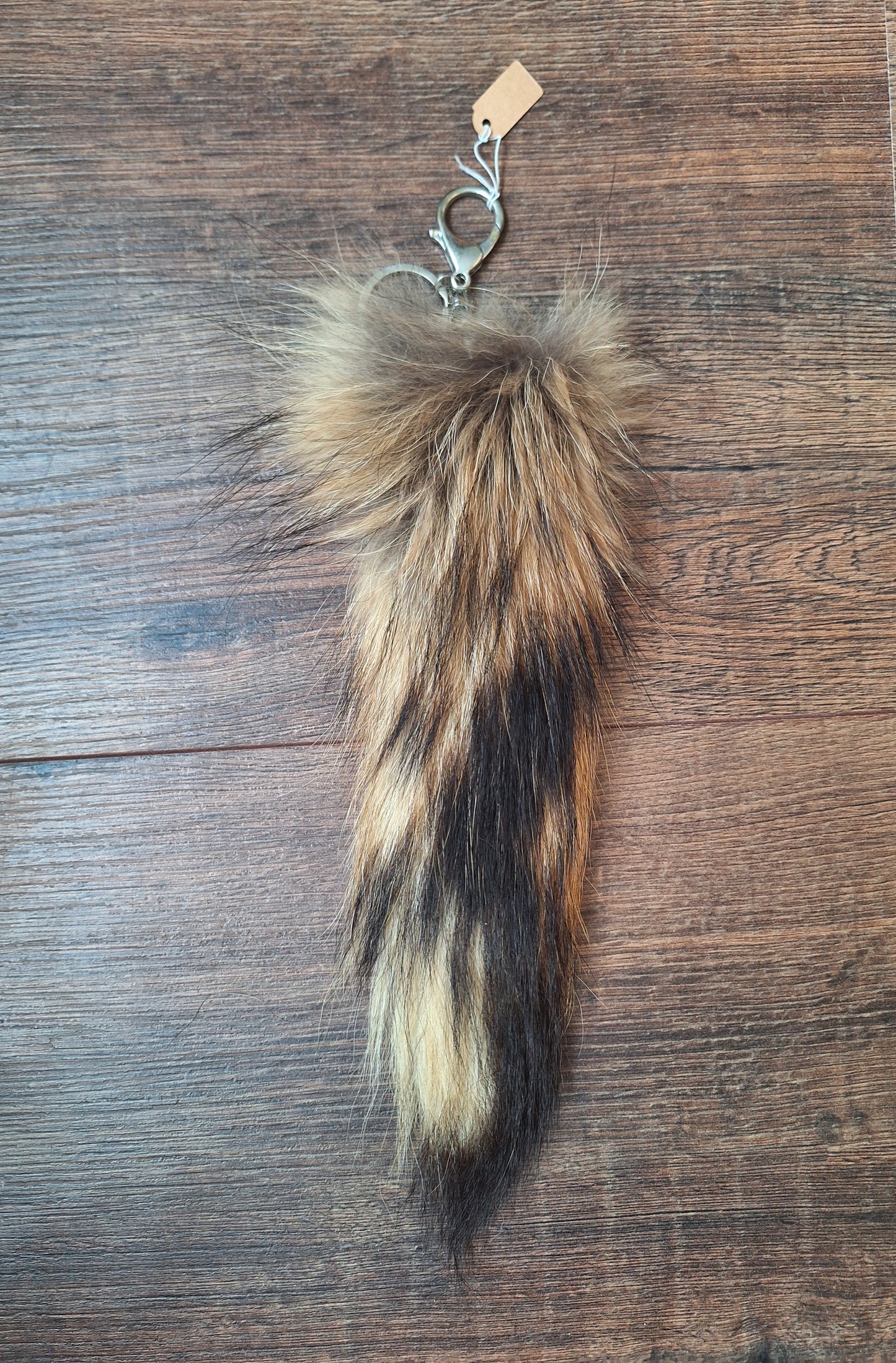 Fox tail tip keychains