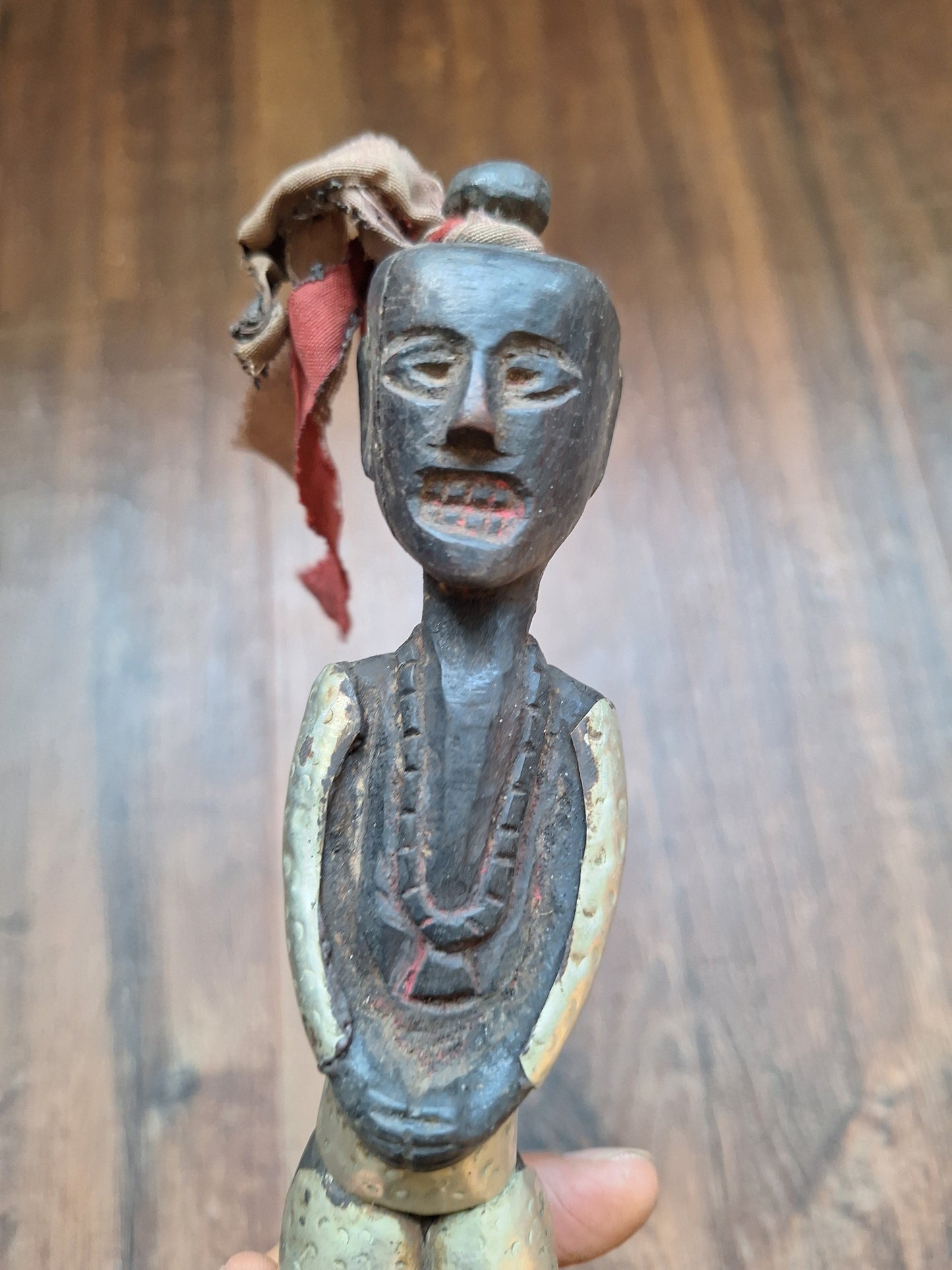 Antique wooden phurba #49