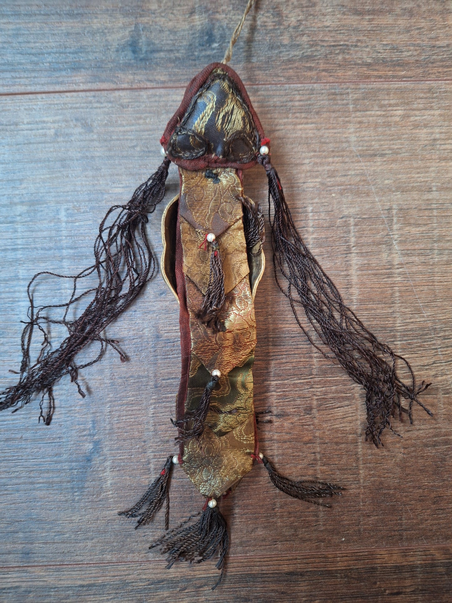 Vintage Tibetan amulet wallhanger Citipati