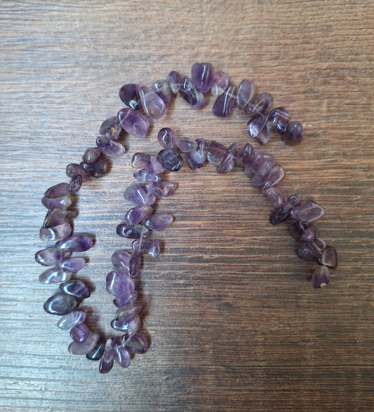 Vintage amethyst bead strand