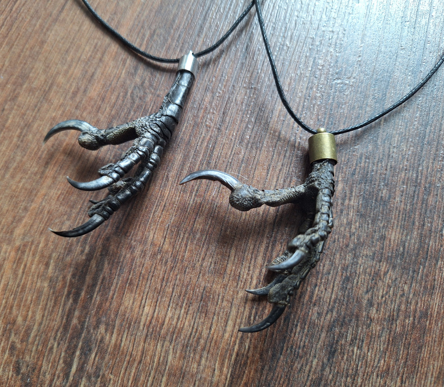 Crow claw amulet necklace
